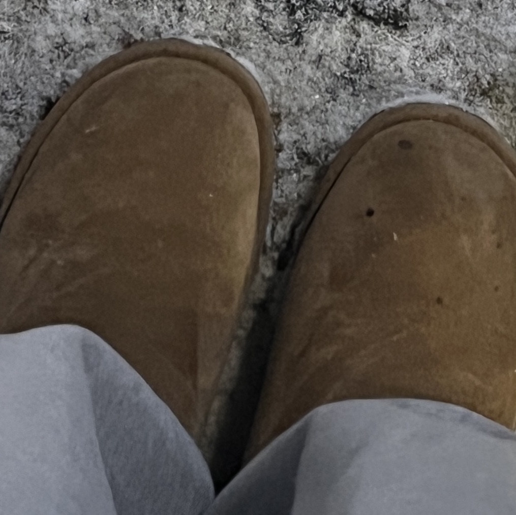 (W) UGG Classic Ultra Mini Boots Chestnut 착용 스타일