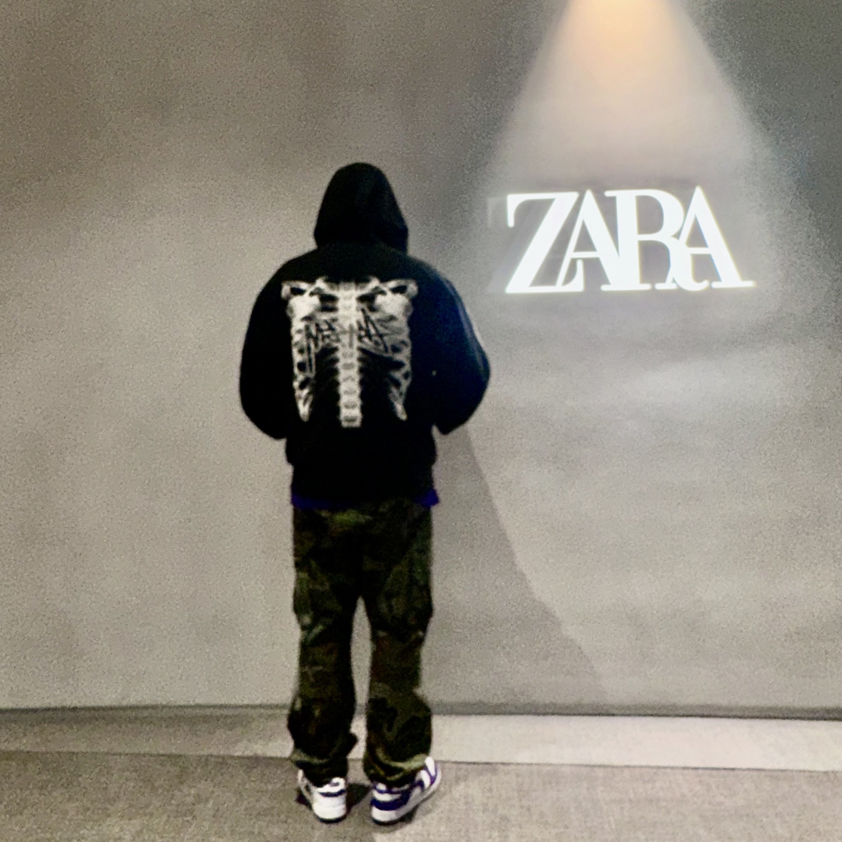 Stussy Rib Cage Zip Hoodie Black White, Supreme Box Logo T-Shirt Purple - 23FW 착용 스타일 - 2