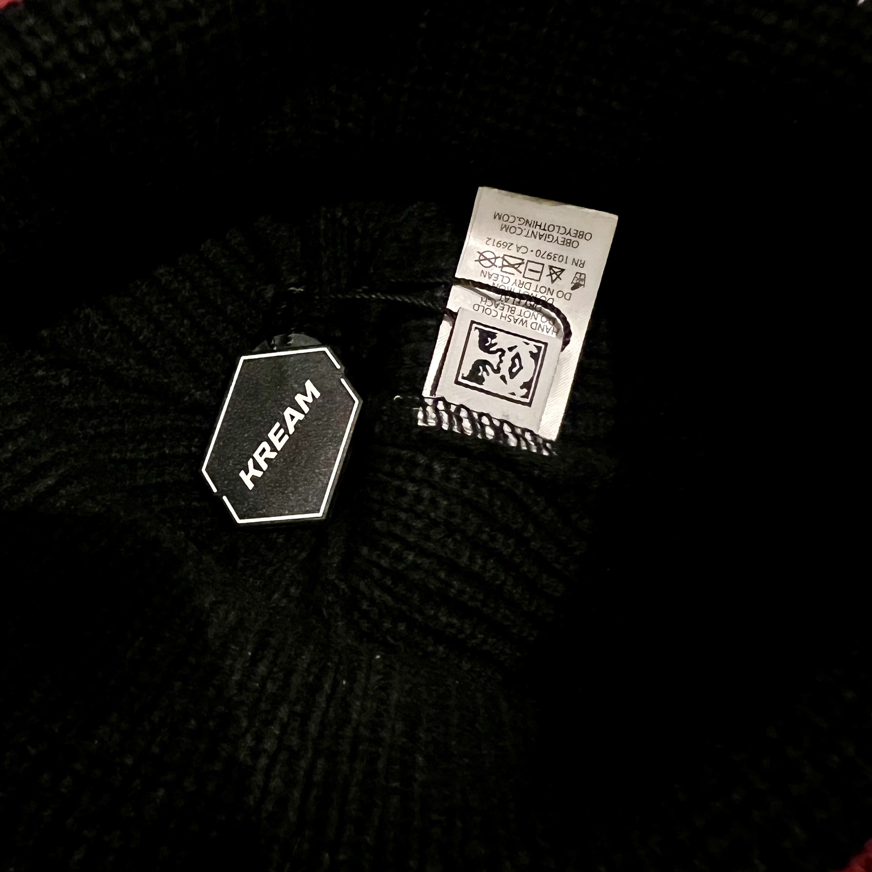 Obey Micro Beanie Black, Apple Airpods Pro 2nd Gen with MagSafe Charging Case USB C (Korean Ver.) 착용 스타일 - 3