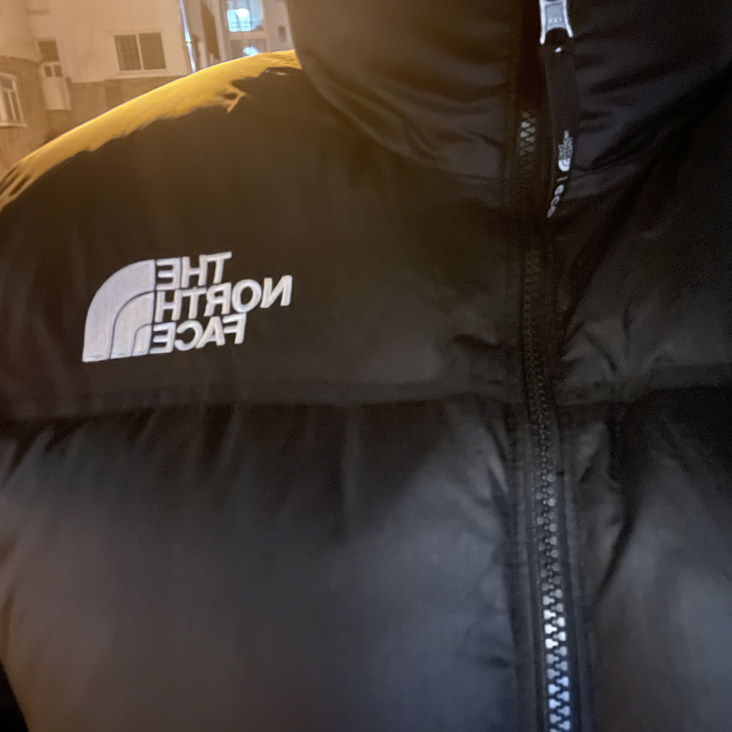 The North Face 1996 Eco Nuptse Jacket Black 착용 스타일 - 2