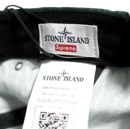 Supreme x Stone Island Camp Cap Dark Green - 23FW 착용 스타일 - 2