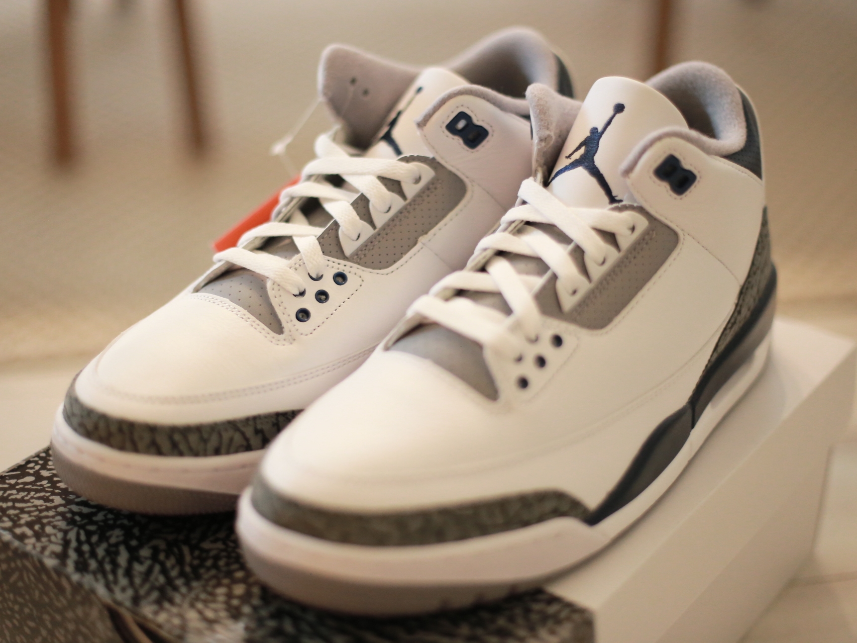 Jordan 3 Retro White Midnight Navy 착용 스타일 - 2