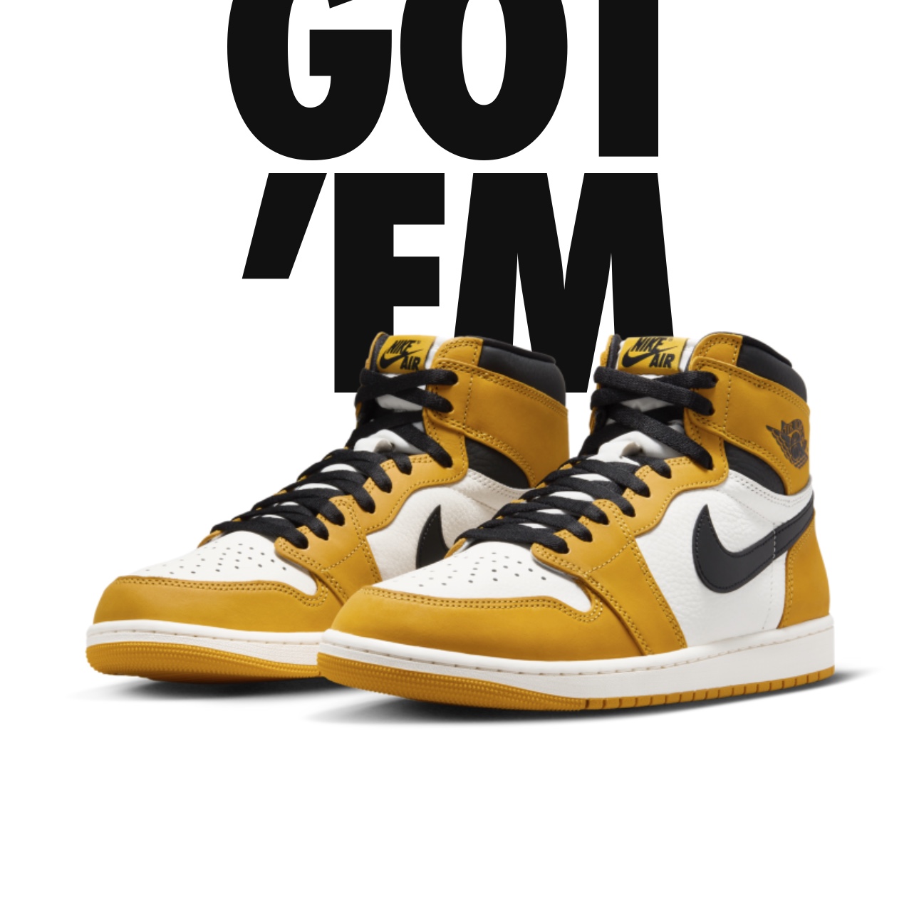 Jordan 1 Retro High OG Yellow Ochre 착용 스타일 - 3
