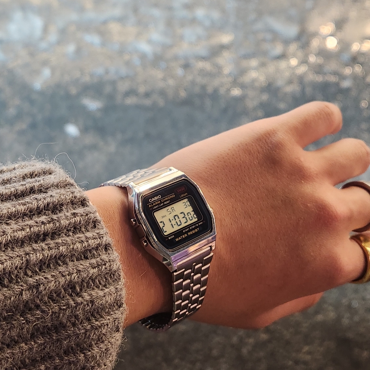 Casio A-159WA-N1 착용 스타일 - 2