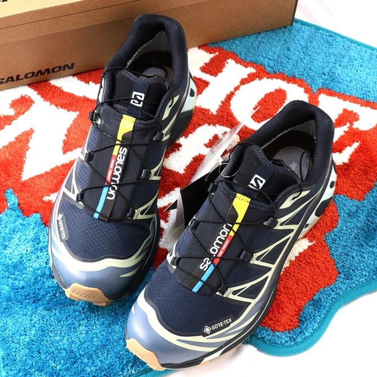 Salomon XT-6 GTX Carbon Bering Sea 착용 스타일 - 2