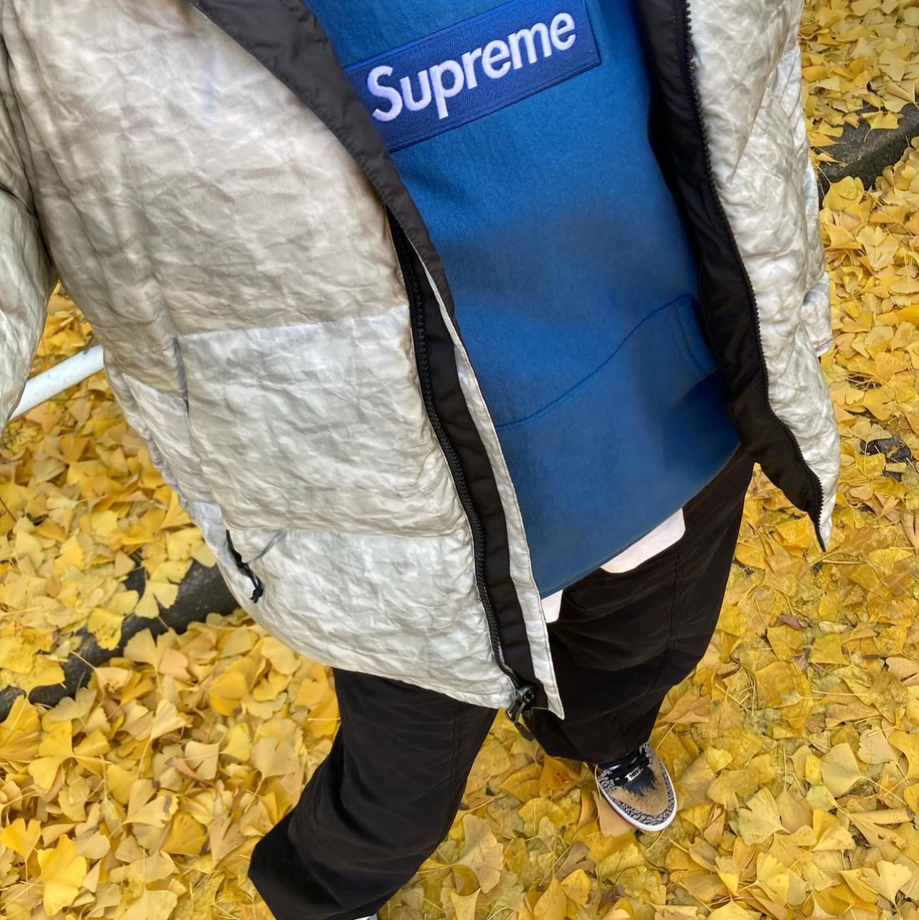 Supreme Box Logo Hooded Sweatshirt Black - 23FW, Supreme Box Logo Hooded Sweatshirt Blue - 23FW 착용 스타일 - 5