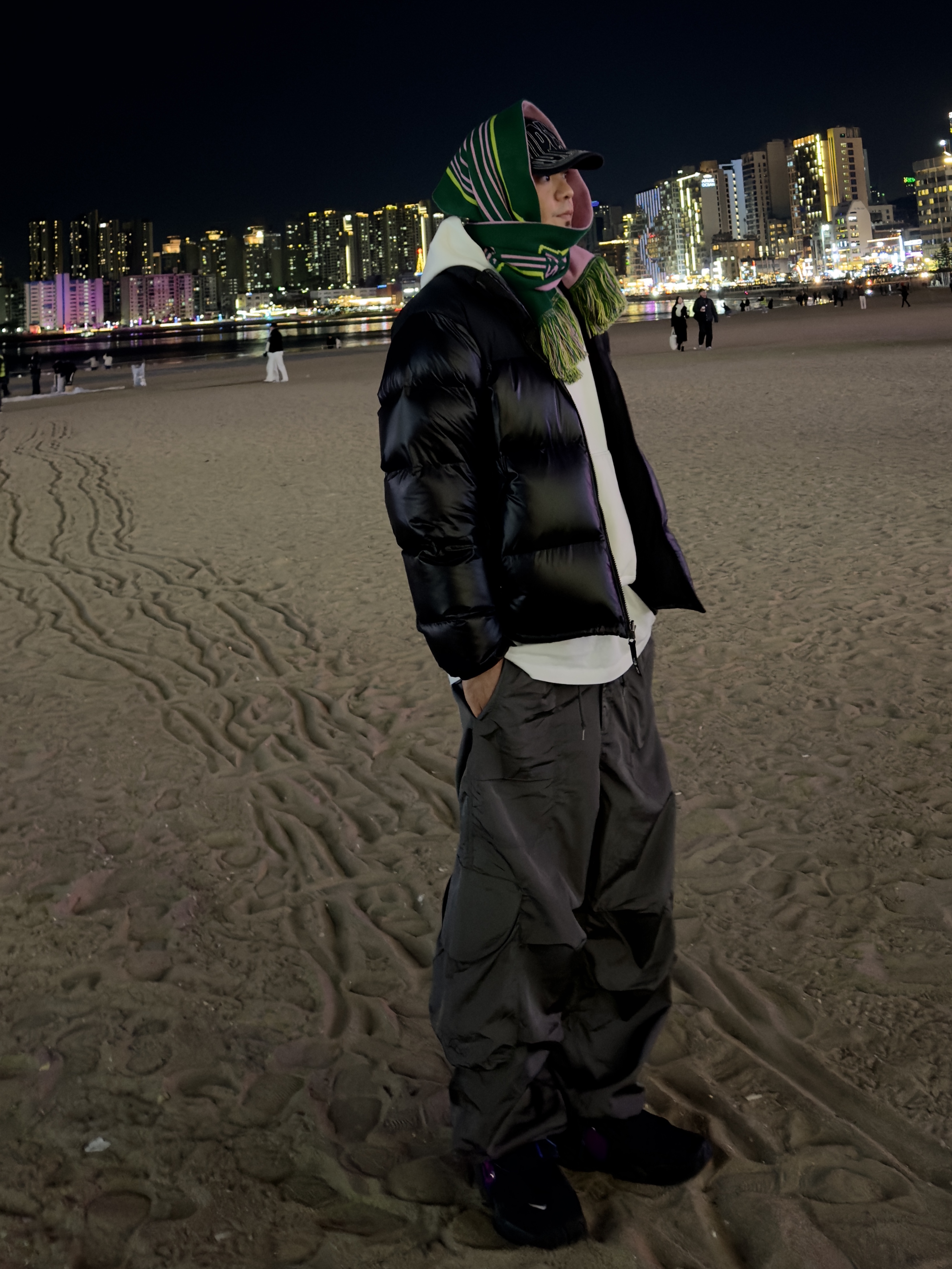 Nike x Ambush Air Adjust Force SP Black and Psychic Purple, The North Face 1996 Eco Nuptse Jacket Real Black 착용 스타일 - 1