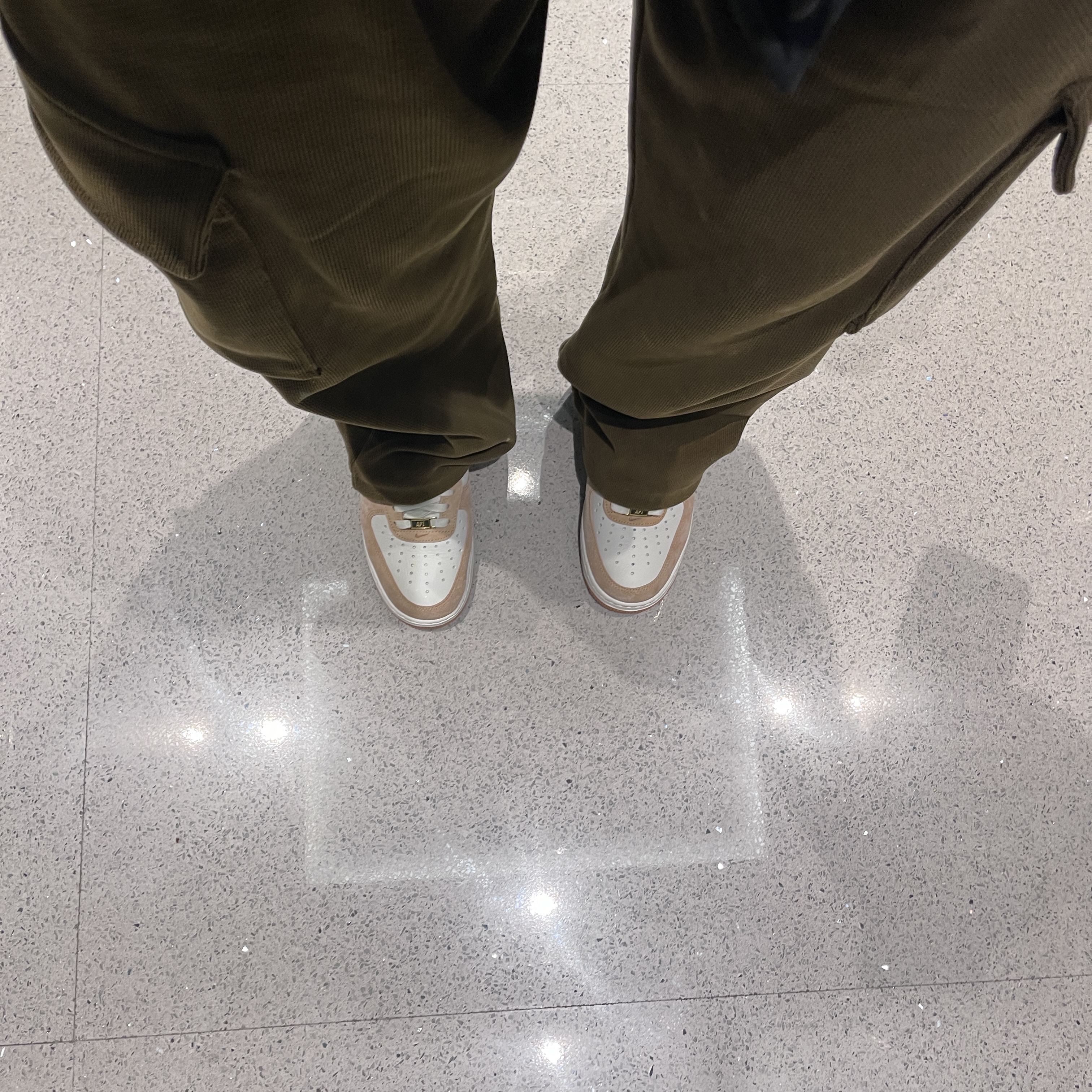 (W) Nike Air Force 1 LXX Flax 착용 스타일 - 2