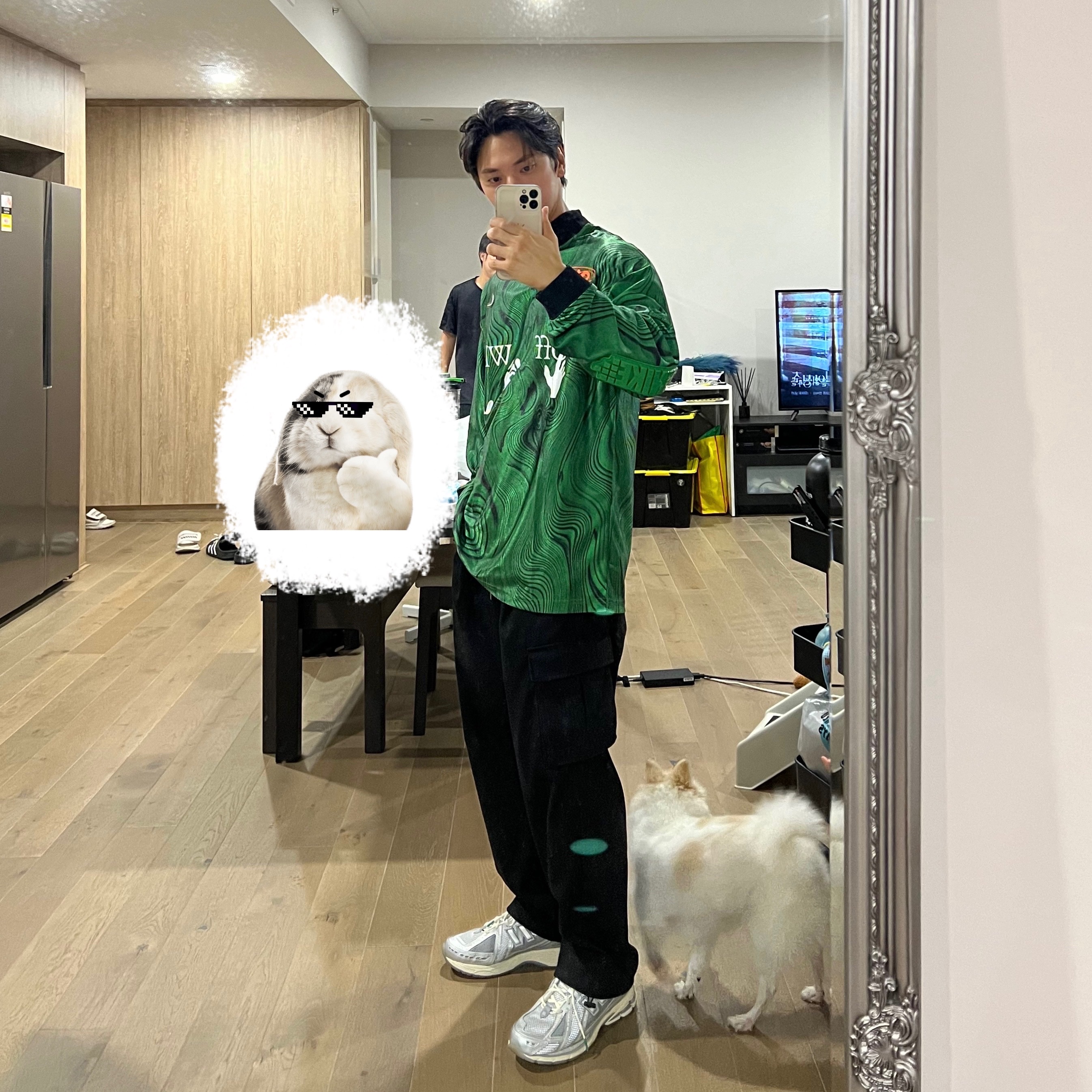 Nike x Off-White Allover Print Jersey Kelly Green - US/EU, Nike x Off-White Allover Print Jersey Kelly Green - Asia 착용 스타일
