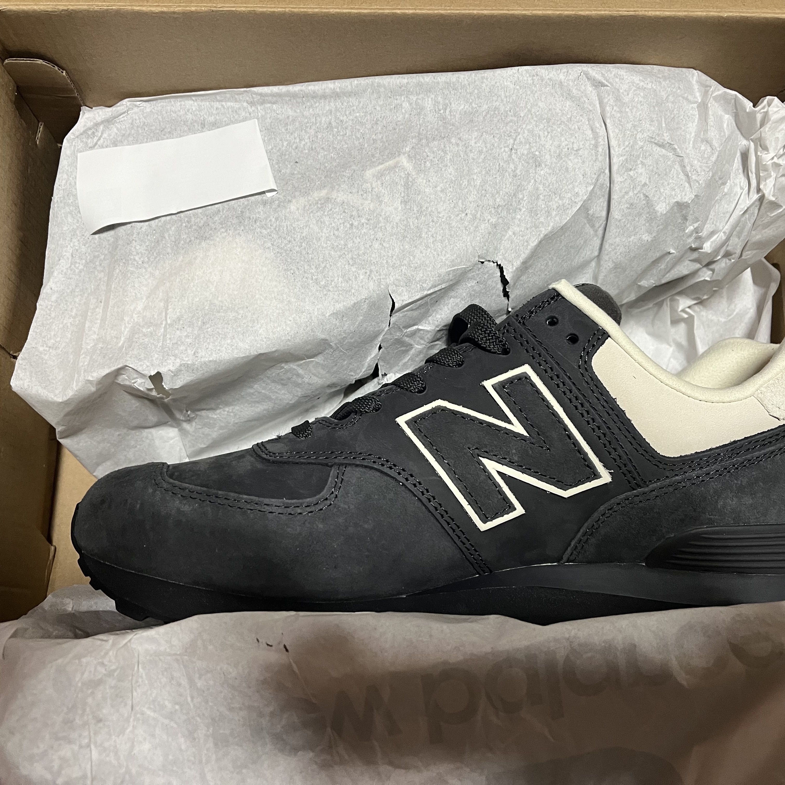 New Balance x Comme des Garcons Junya Watanabe Man 574 Suede Grey Off White 착용 스타일