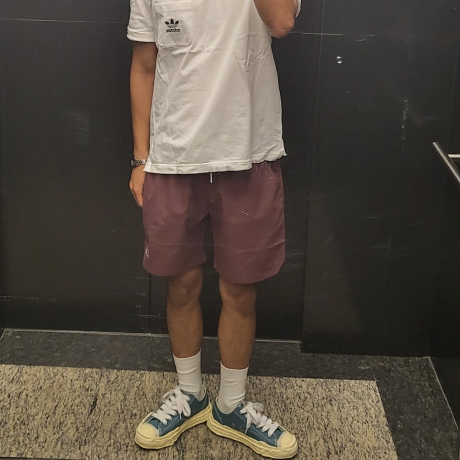 Maison Mihara Yasuhiro Hank VL OG Sole Canvas Low-top Sneakers Blue 착용 스타일