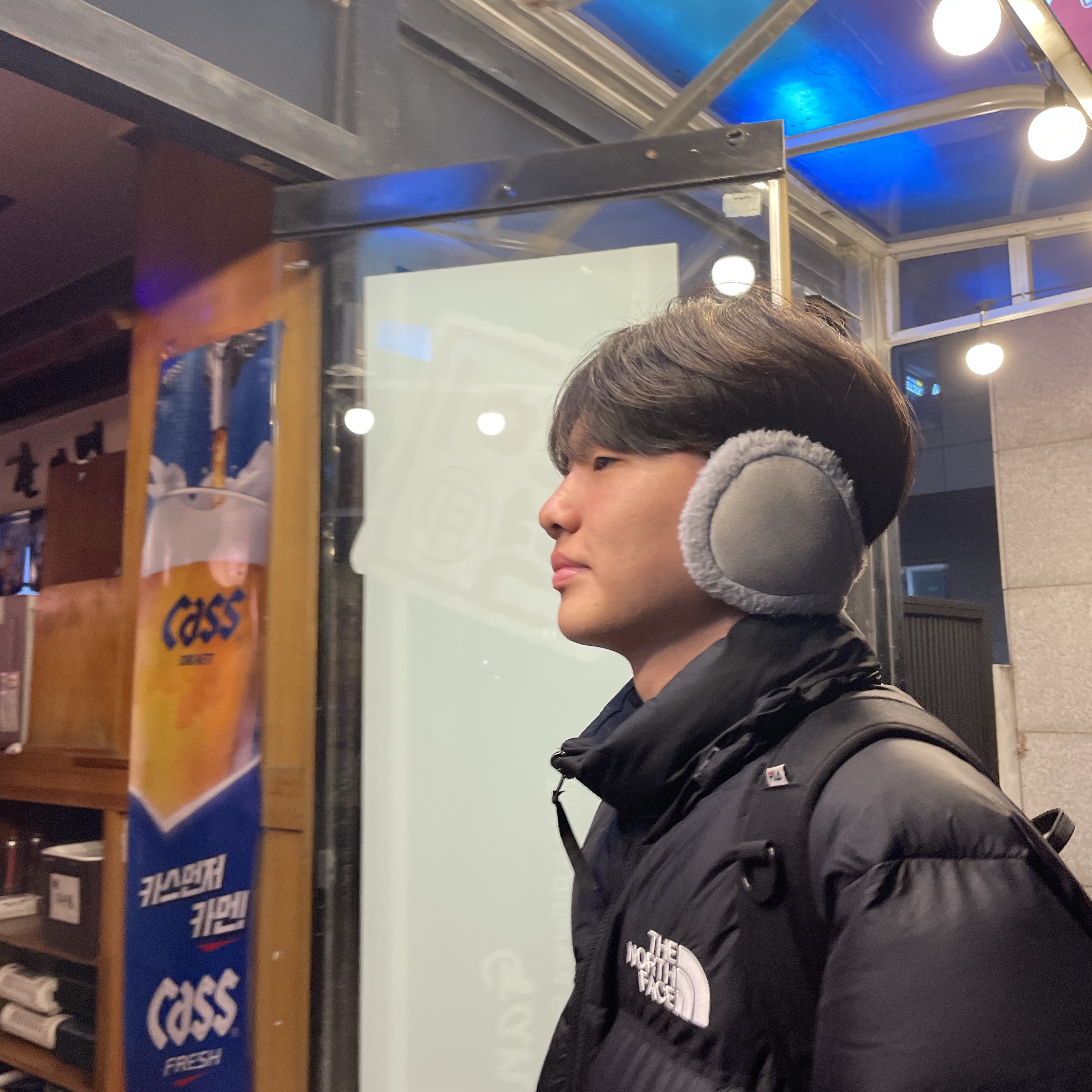 노스페이스 1996 에코 눕시 자켓 블랙 착용 스타일