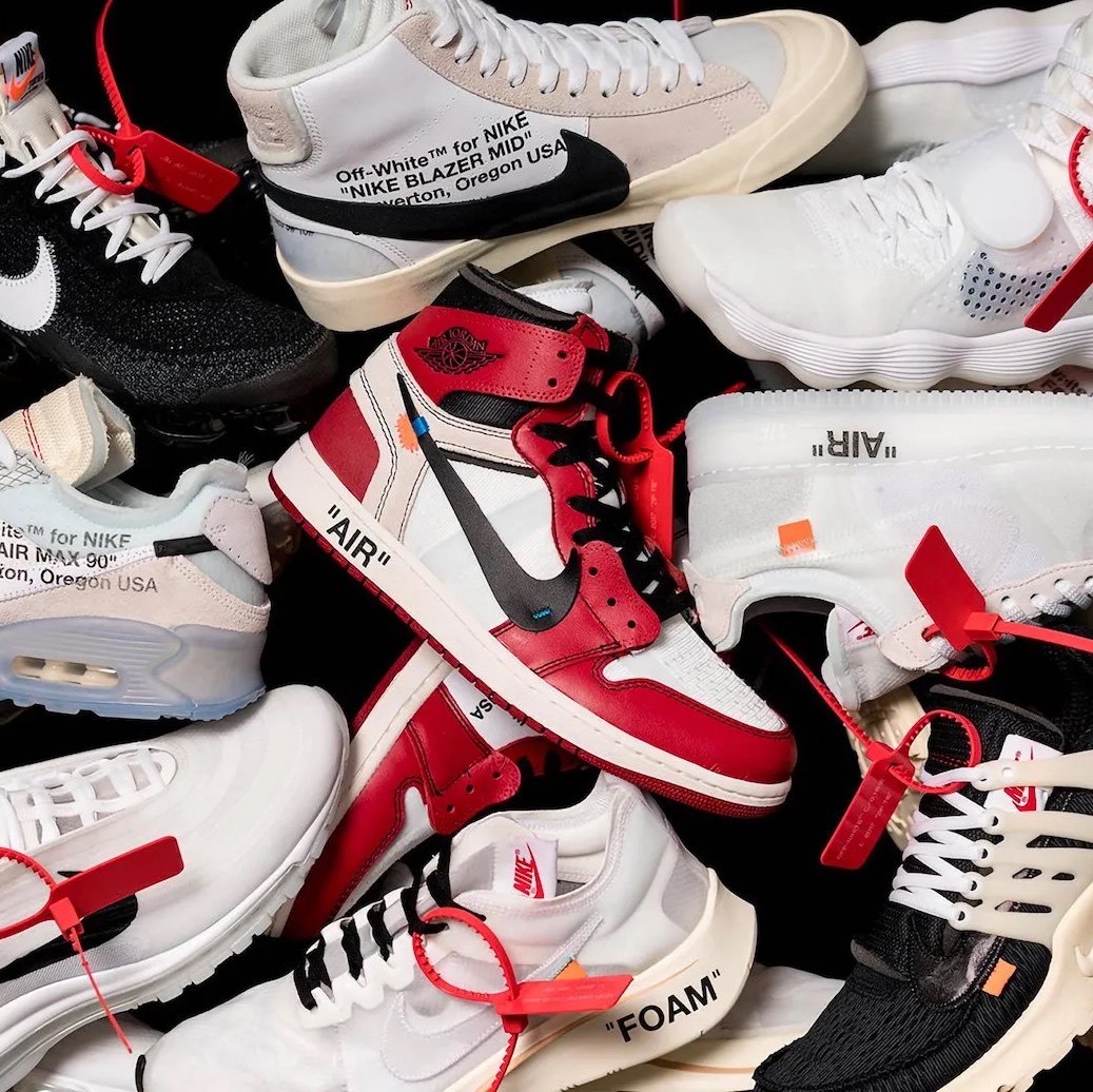 Jordan 1 x Fragment Retro High OG, Jordan 1 x Off-White Retro High Chicago The Ten 착용 스타일 - 4