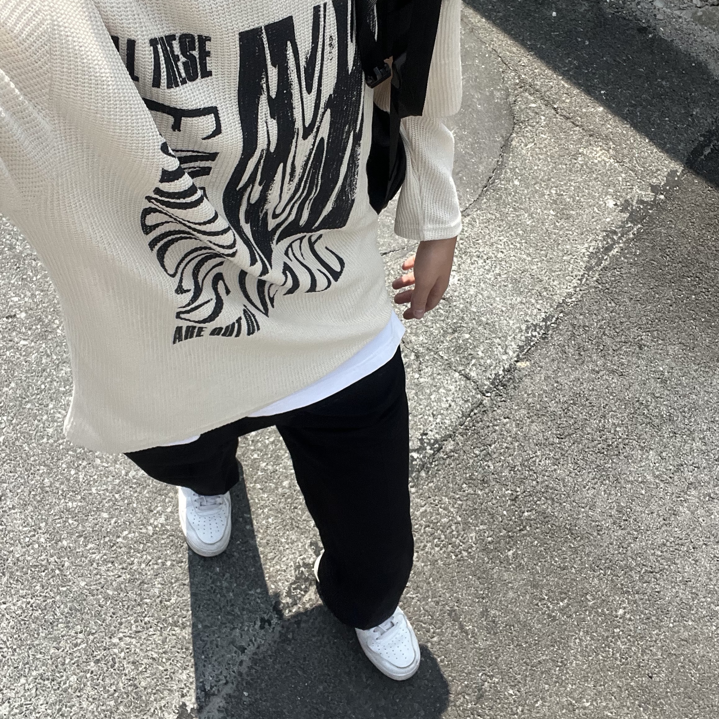 Nike Air Force 1 '07 Low White 착용 스타일 - 1