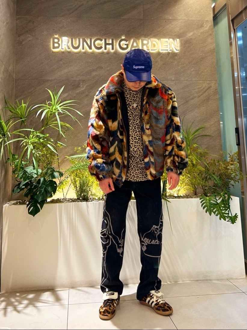 Supreme Faux Fur Bomber Jacket Multicolor - 22FW, Palace Londinium Jean Stone Wash - 22SS 착용 스타일 - 2