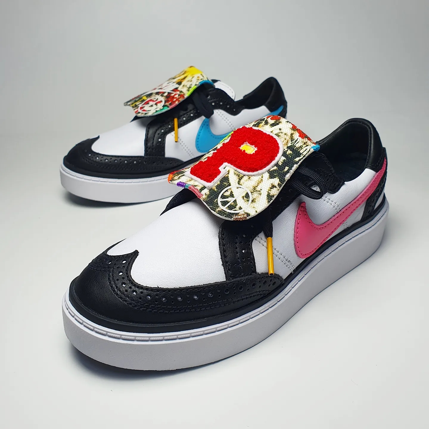 Nike x Peaceminusone Kwondo1 Black and White 착용 스타일 - 3
