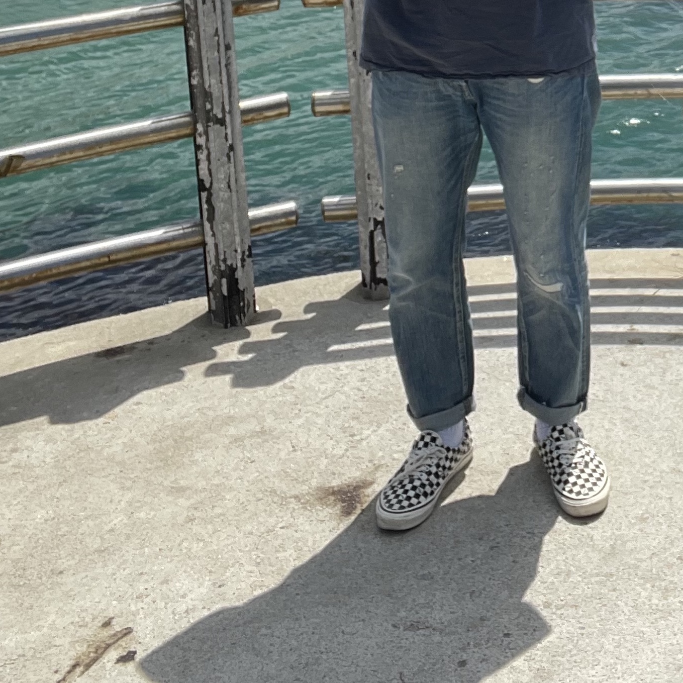 Vans Vault OG Era LX Checkerboard 착용 스타일