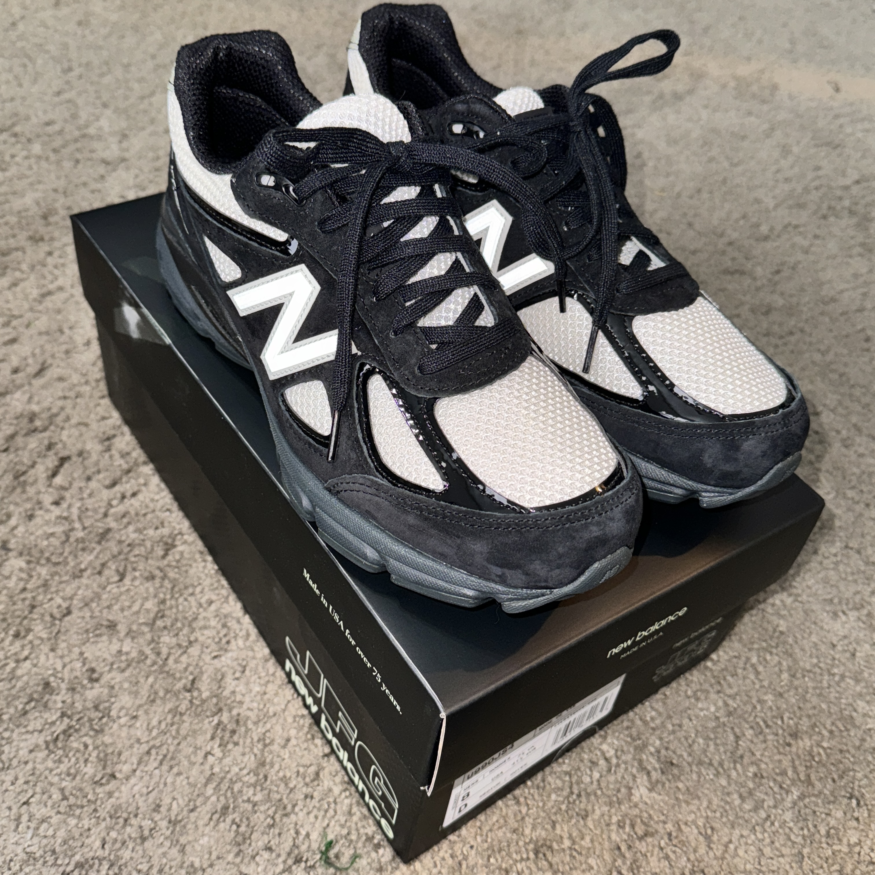 New Balance x Joe Freshgoods 990v4 Made in USA Black White 착용 스타일