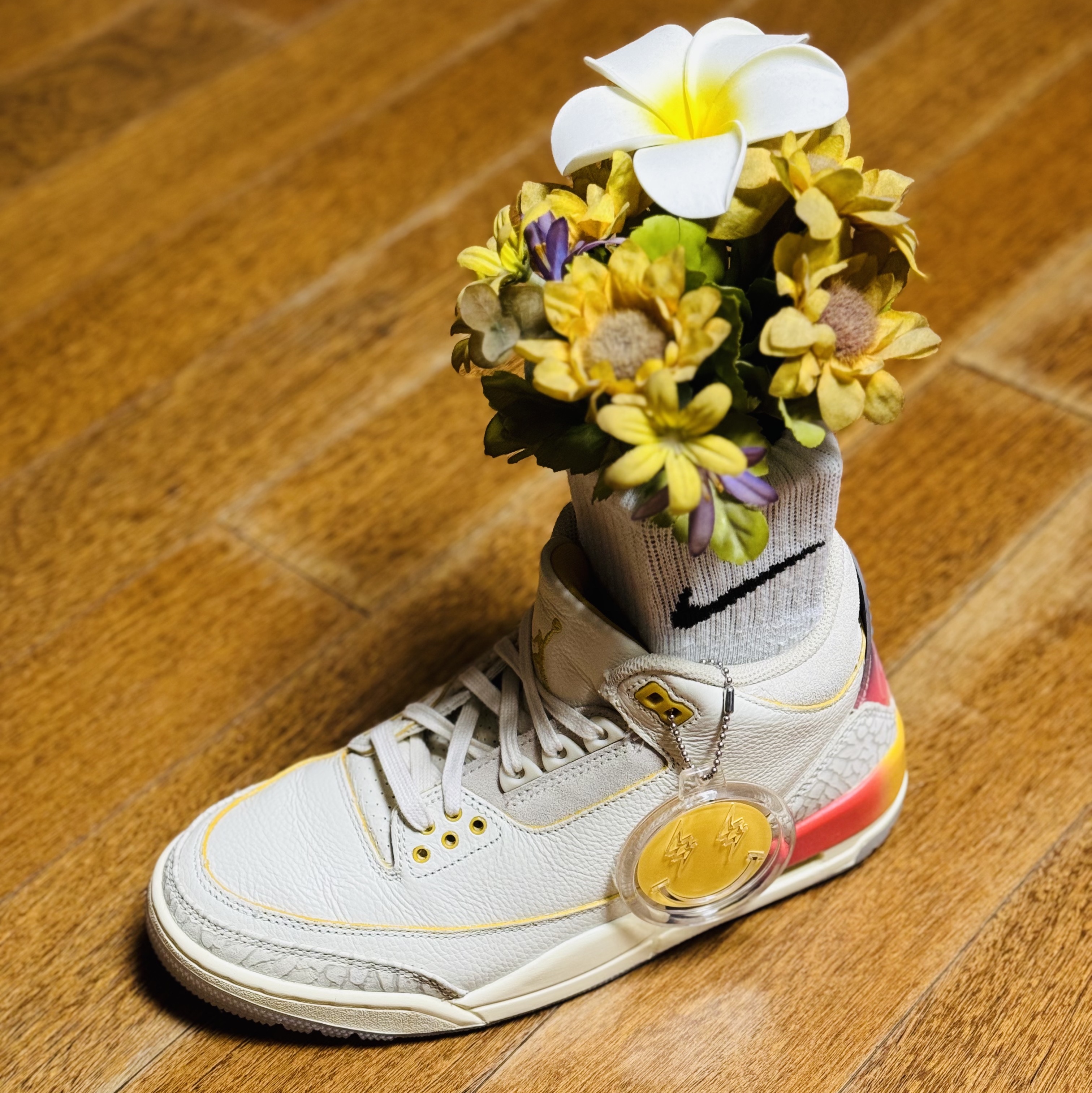 Jordan 3 x J Balvin Retro SP Sunset 착용 스타일