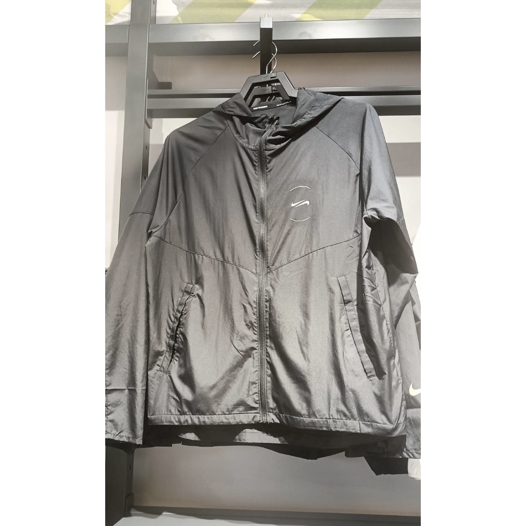 Nike Miler Repel Running Jacket Black - Asia 착용 스타일