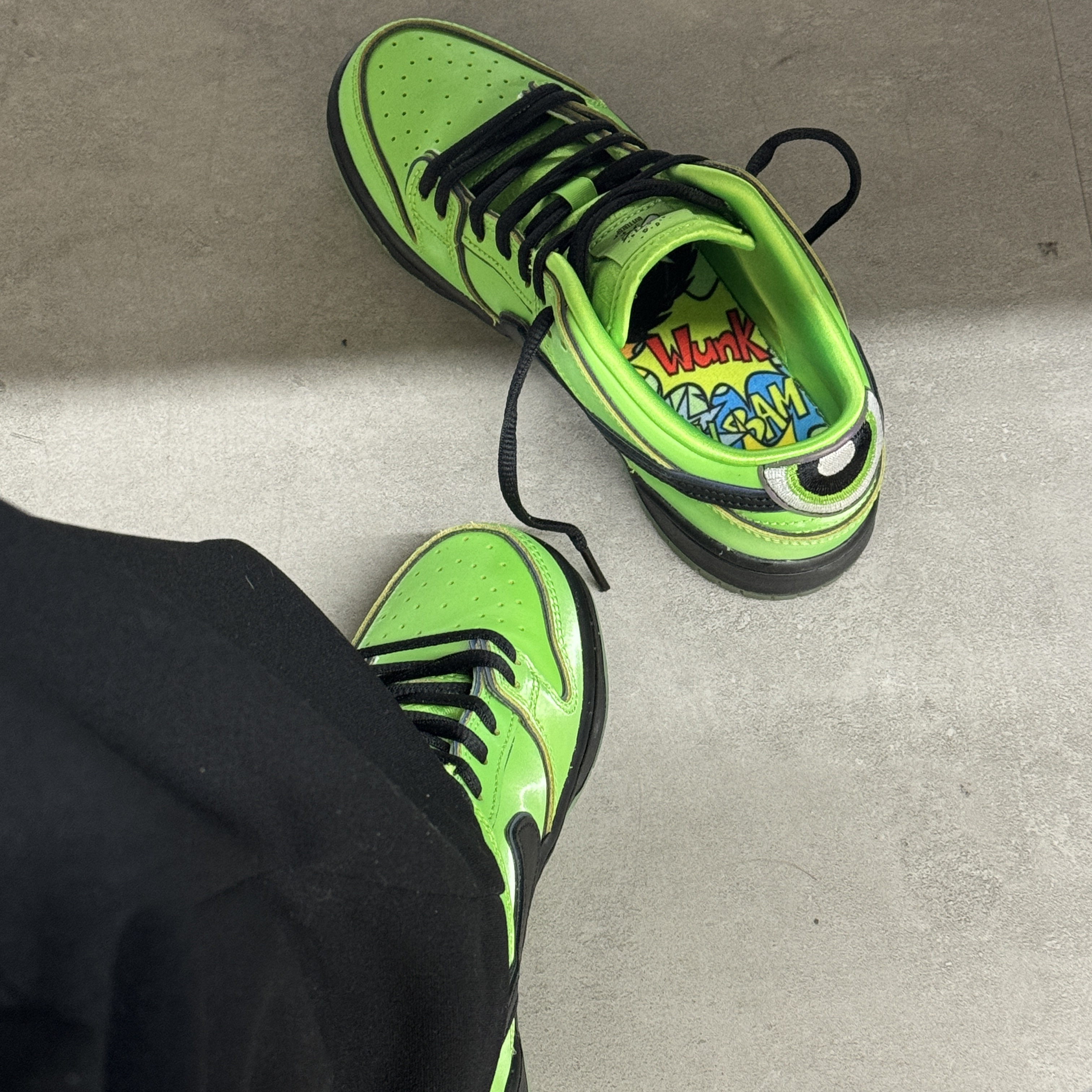 (PS) Nike x The Powerpuff Girls SB Dunk Low Pro QS Buttercup 착용 스타일
