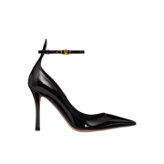 (W) Valentino Garavani Tan-go Patent Leather Pumps 100mm Black