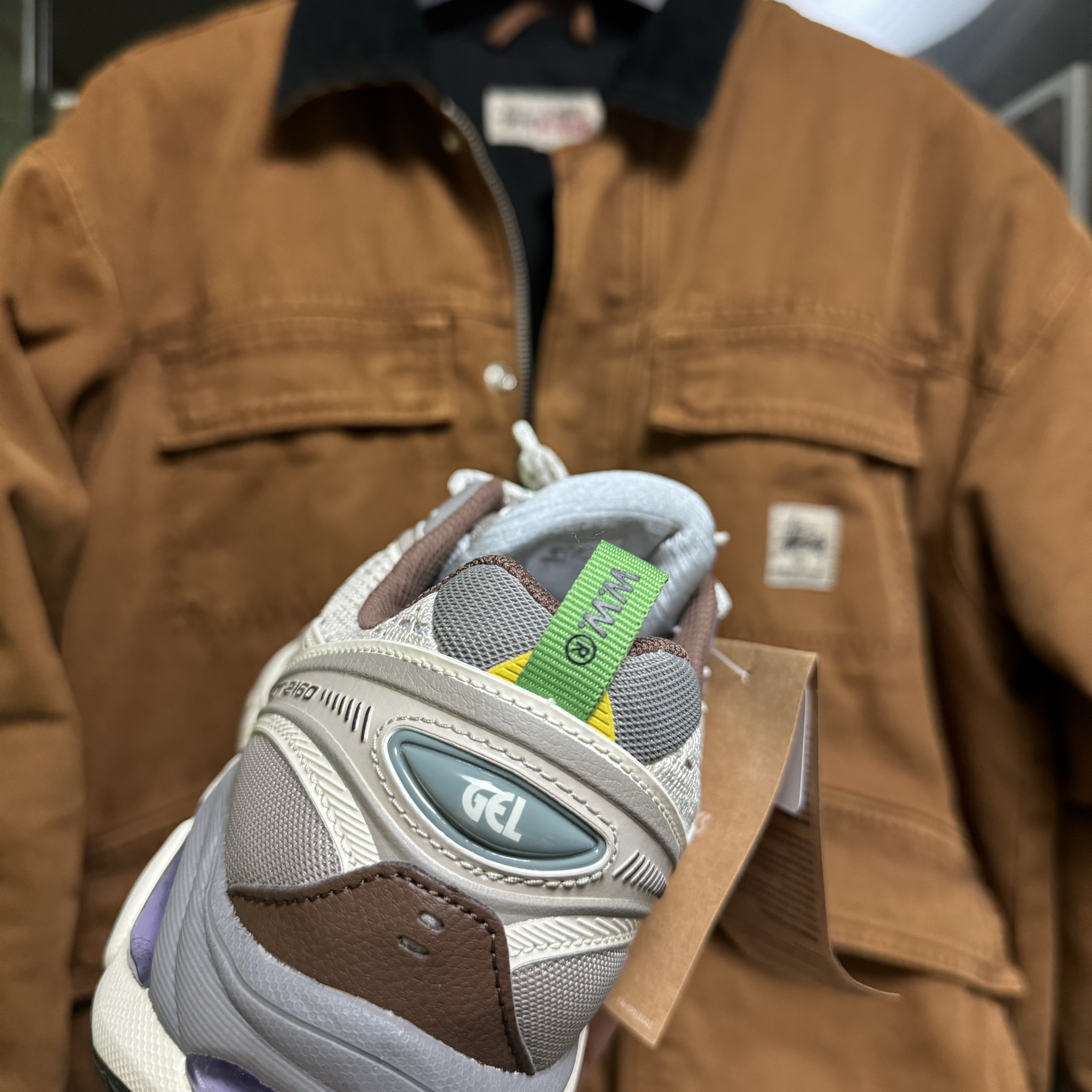 Asics x Wood Wood GT-2160 Cream Oatmeal 착용 스타일 - 2