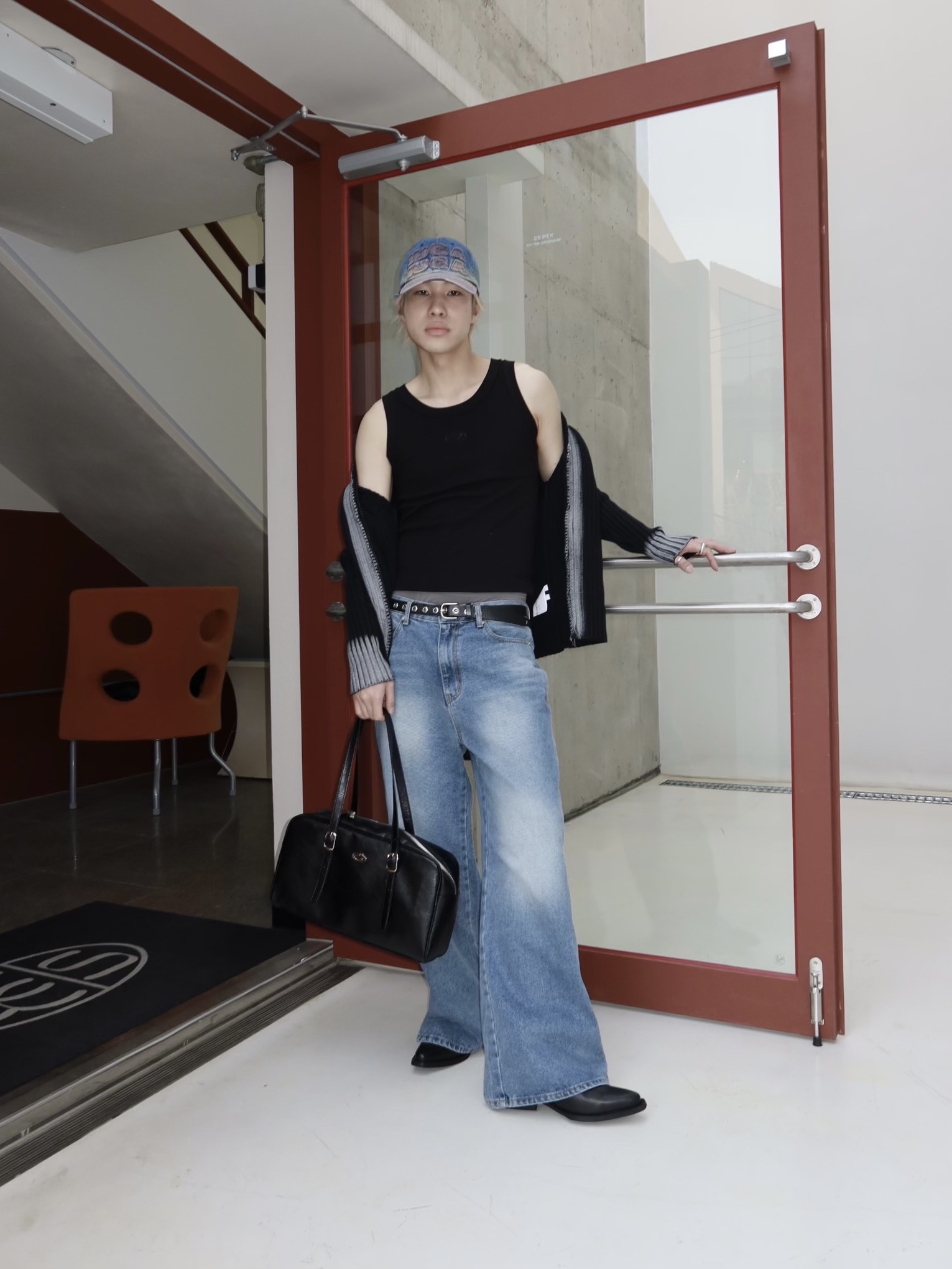 Our Legacy Cyphre Boot Infinite Black Leather 착용 스타일 - 3