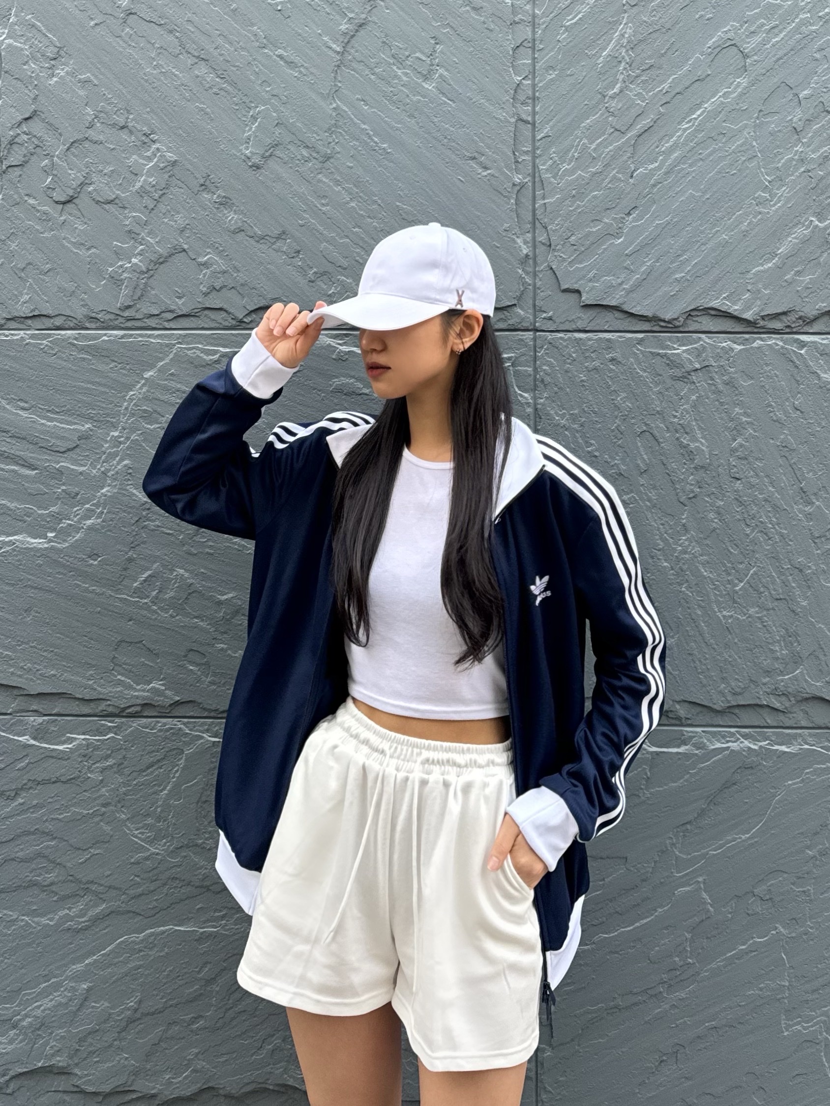 Adidas Adicolor Classic Beckenbauer Track Top Night Indigo - KR Sizing 착용 스타일