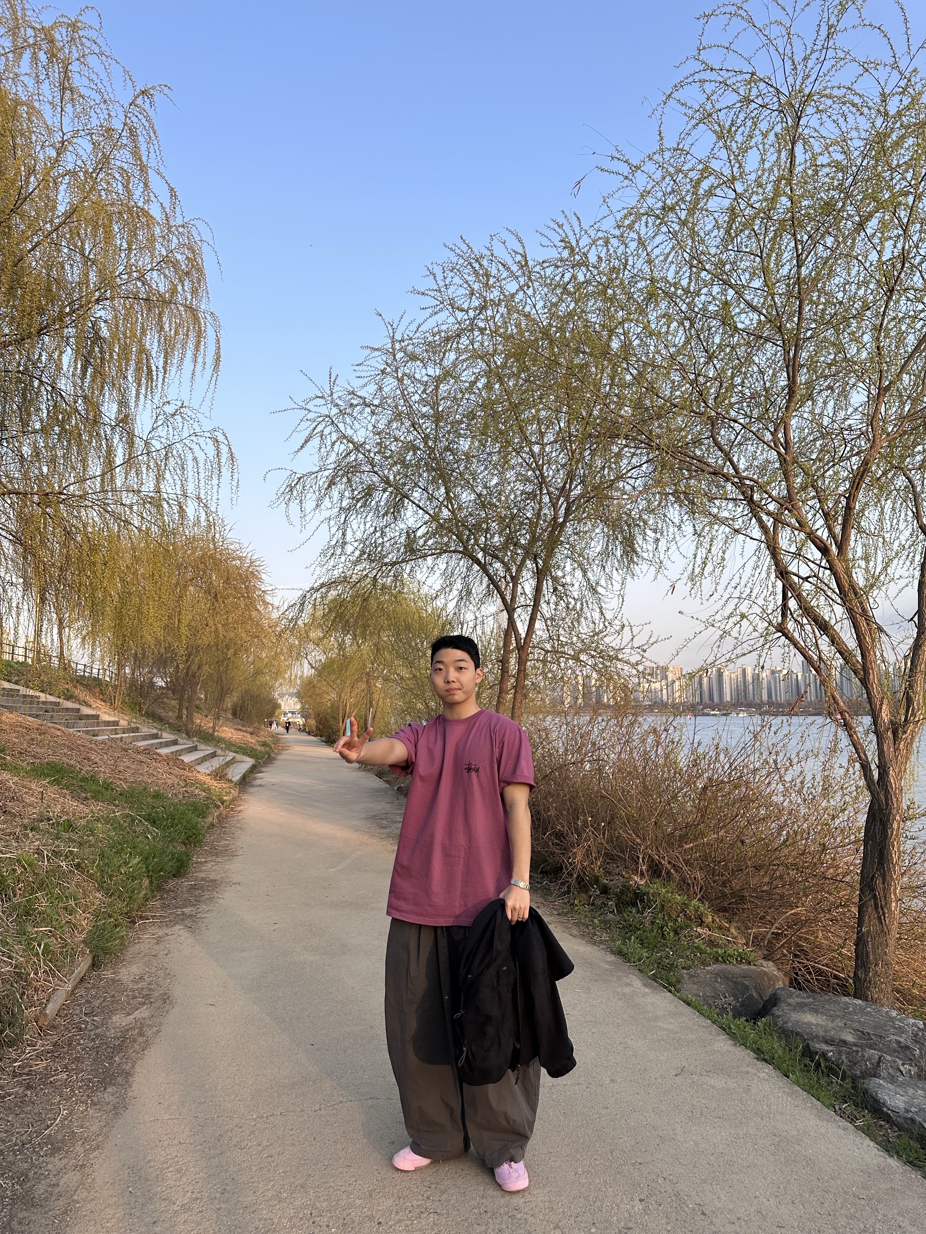 Stussy Basic Stussy T-Shirt Berry 2024, Adidas Joggen OG Bliss Lilac - Size? Exclusive 착용 스타일 - 3