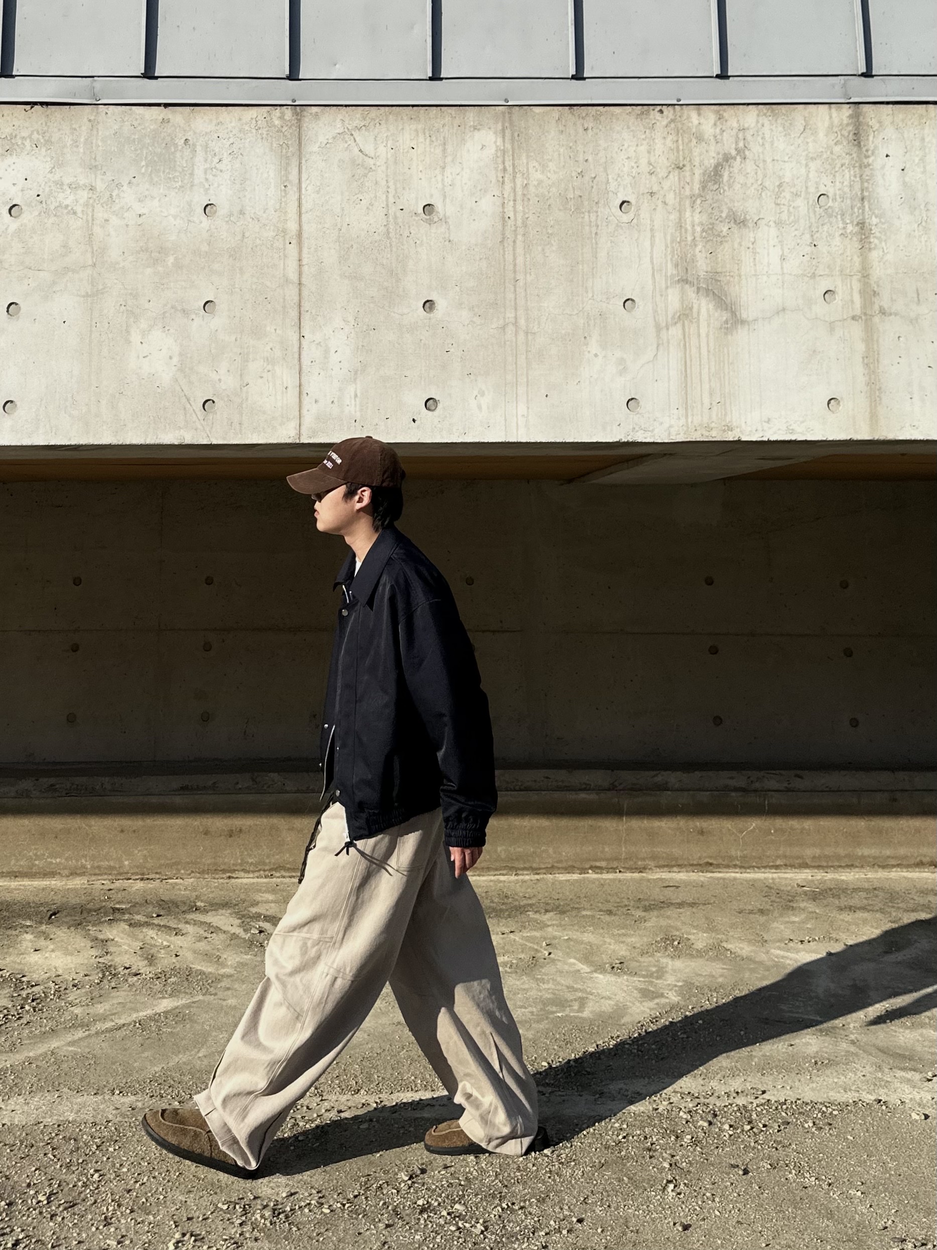 The Museum Visitor Corduroy Ball Cap Brown 착용 스타일 - 9