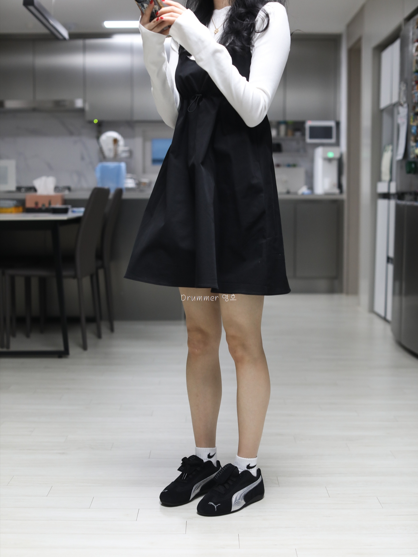 Puma x Open Yy Speedcat Black Shadow Gray 착용 스타일