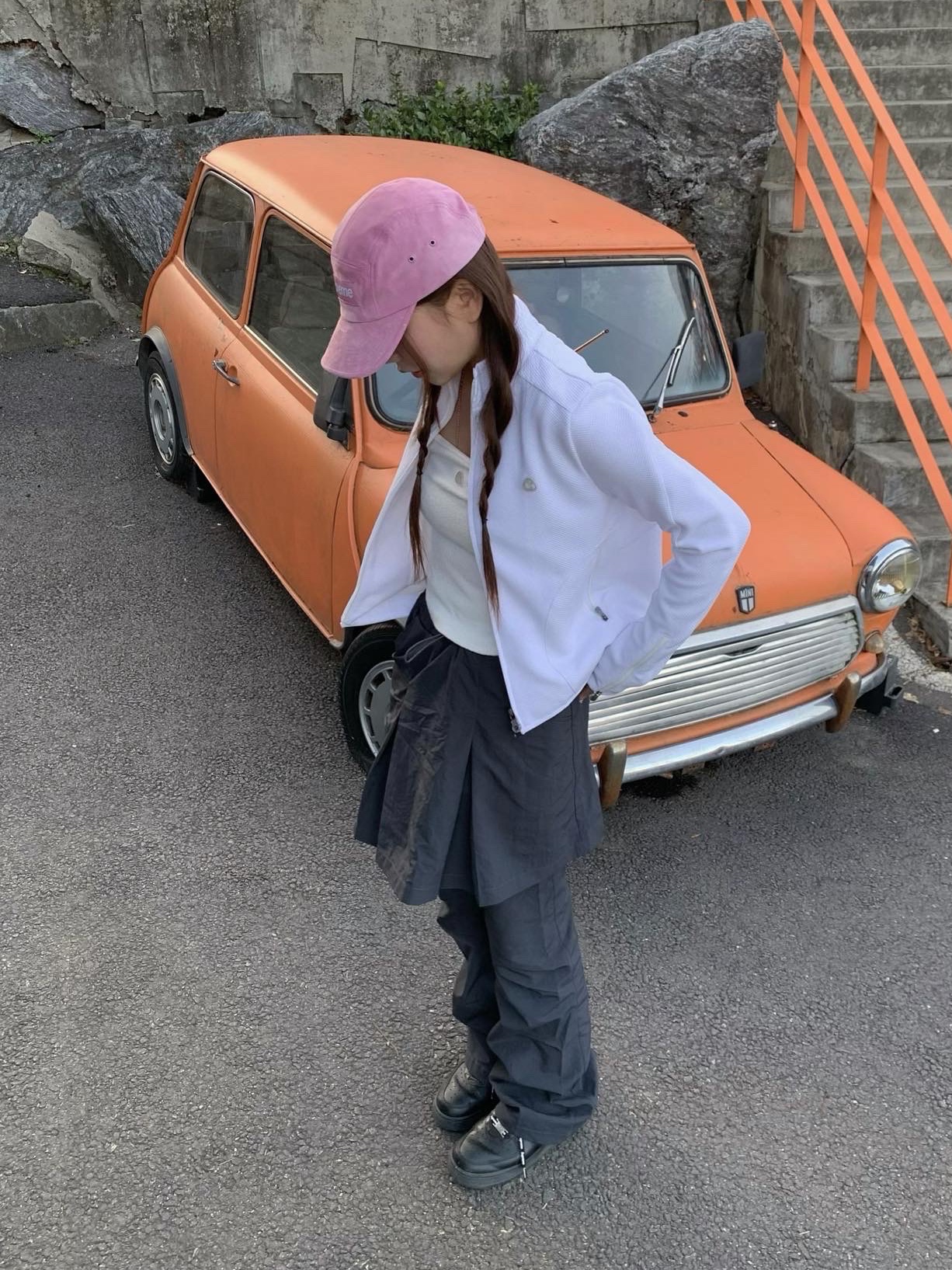 Supreme Suede Camp Cap Pink - 23SS, Coyseio Bike Mesh Jacket White 착용 스타일 - 2