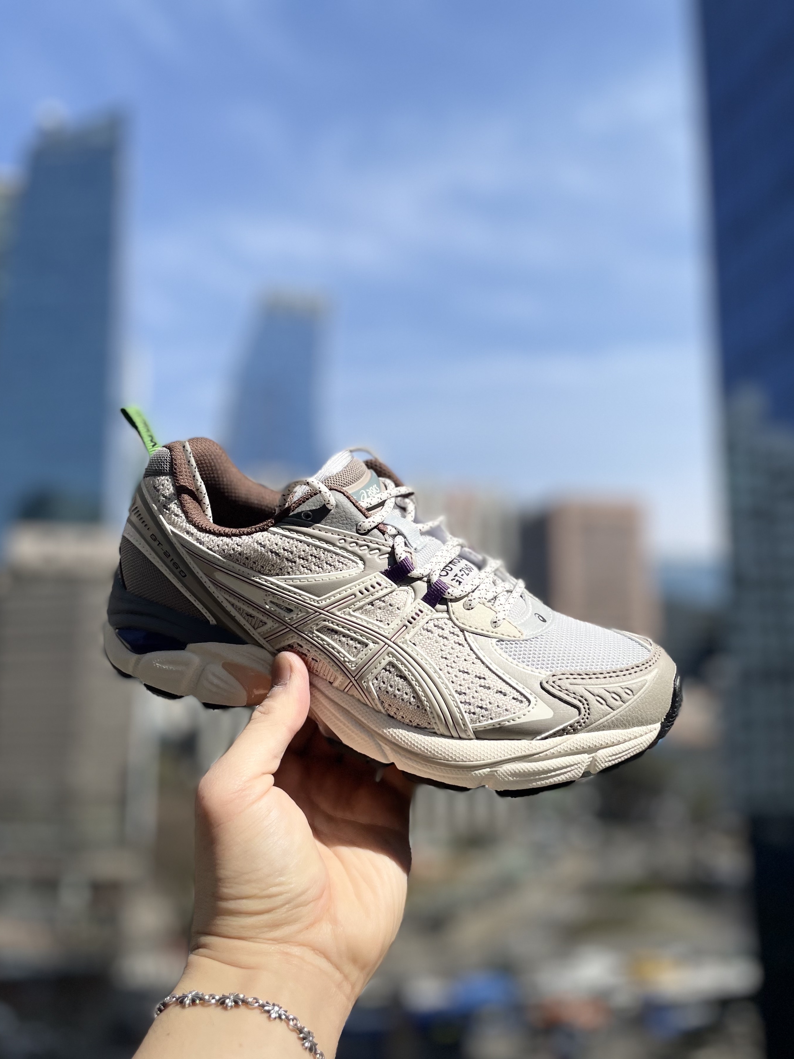 Asics x Wood Wood GT-2160 Cream Oatmeal 착용 스타일