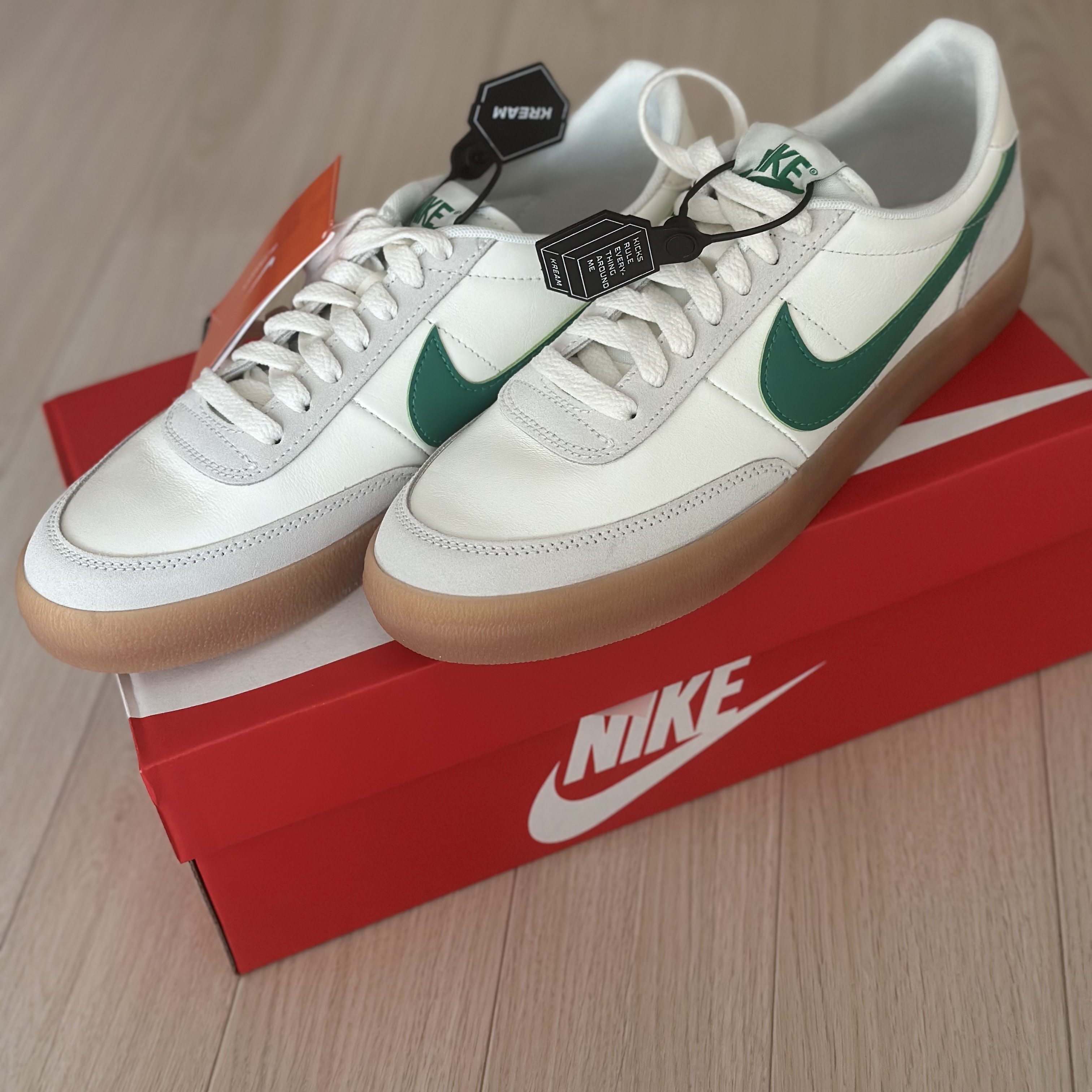 Nike x J.Crew Killshot 2 Lucid Green 착용 스타일