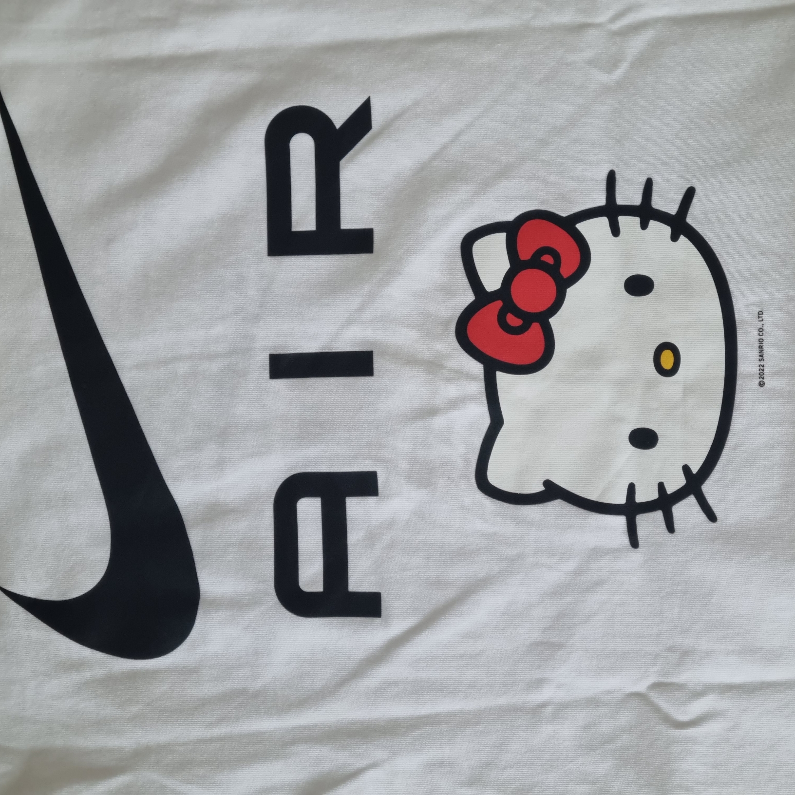 Nike x Hello Kitty NRG Air T-Shirt White - Asia 착용 스타일