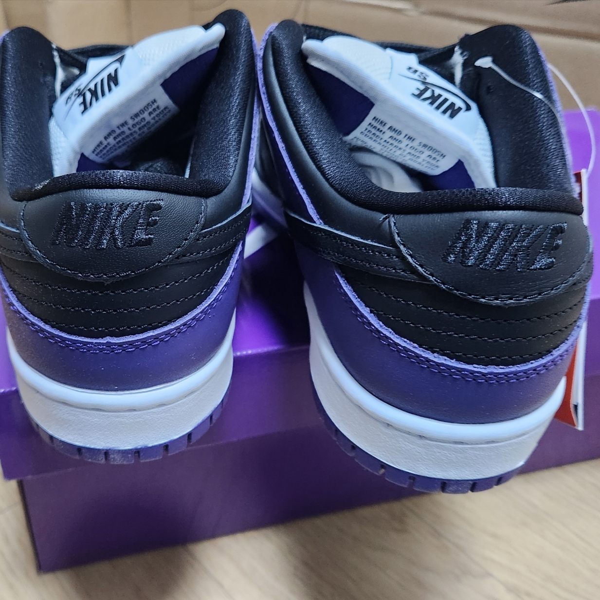 Nike SB Dunk Low Pro Court Purple 착용 스타일 - 4