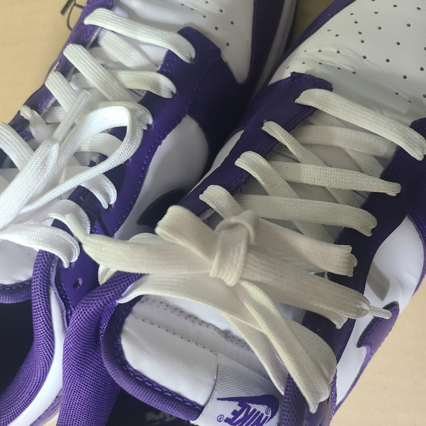 Nike Dunk Low Retro Championship Court Purple 착용 스타일