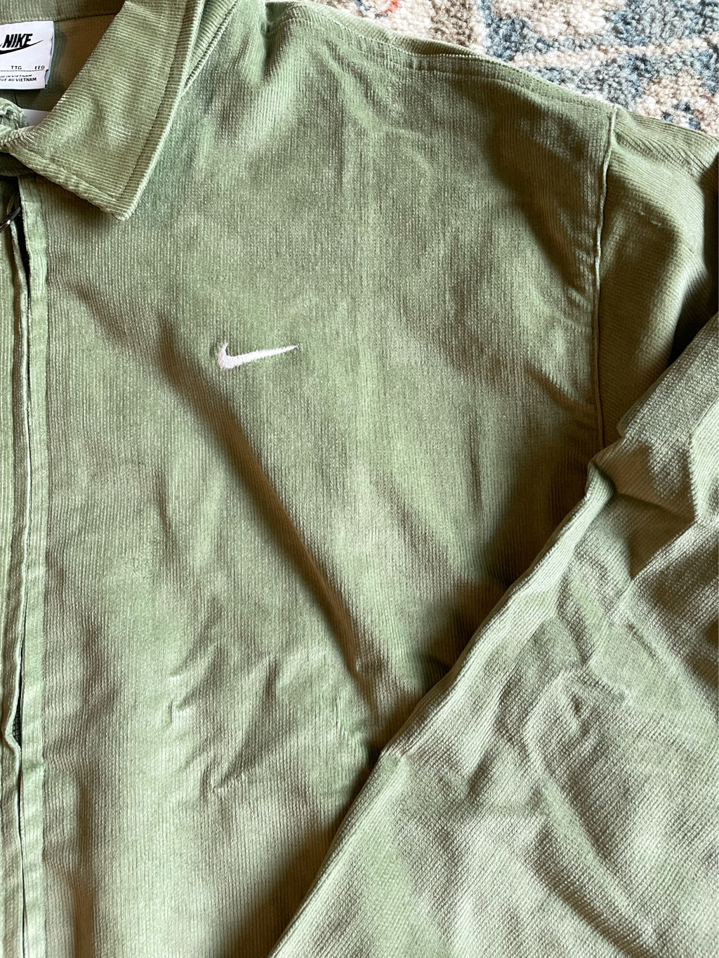 Nike Life Harrington Jacket Oil Green - Asia 착용 스타일 - 2
