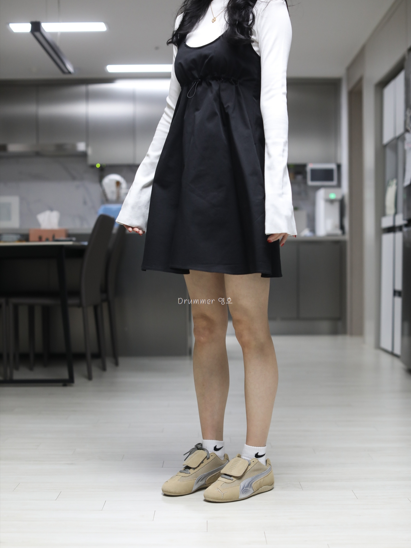 Puma x Open Yy Speedcat Prairie Tan Matte Silver 착용 스타일