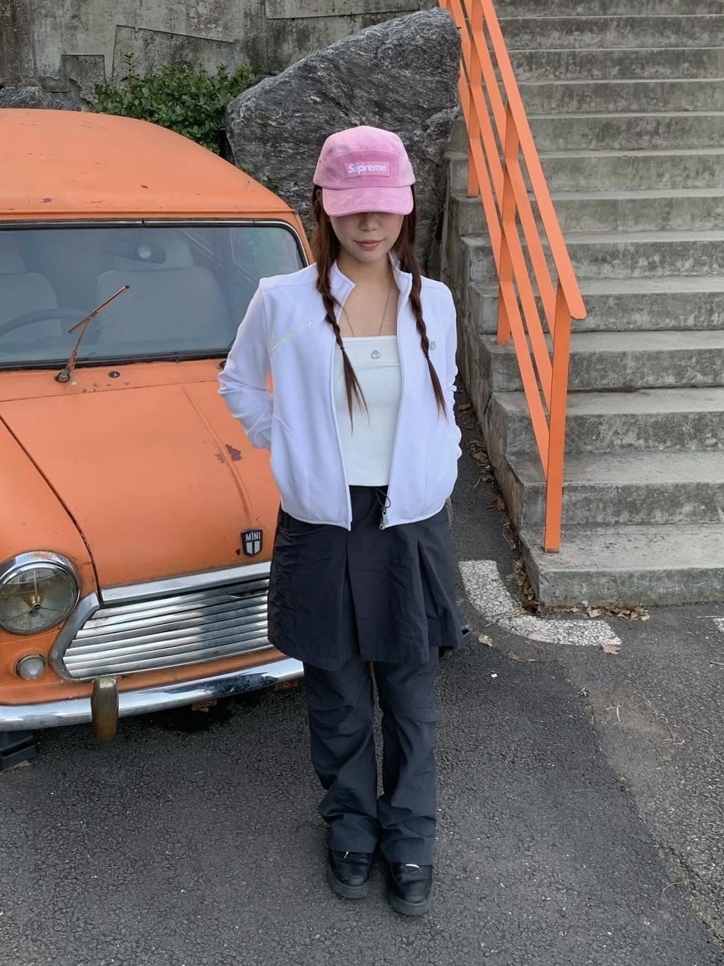 Supreme Suede Camp Cap Pink - 23SS, Coyseio Bike Mesh Jacket White 착용 스타일
