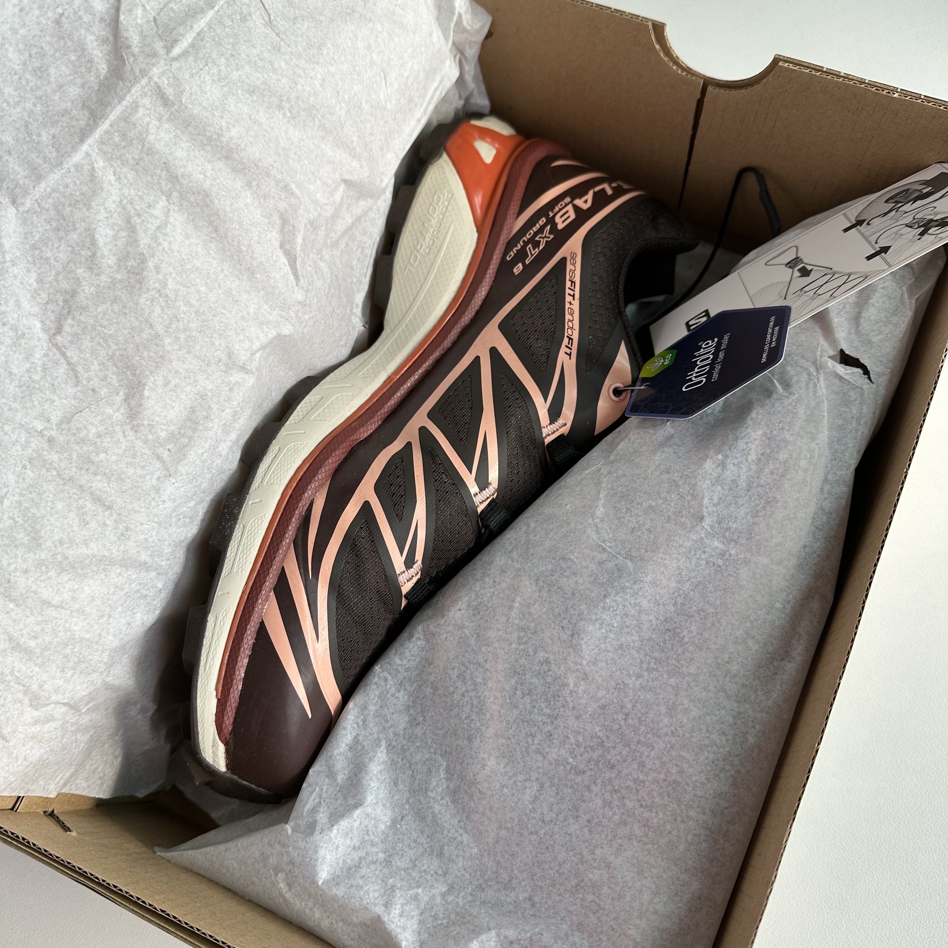 Salomon XT-6 Delicioso Chocolate Fondant 착용 스타일