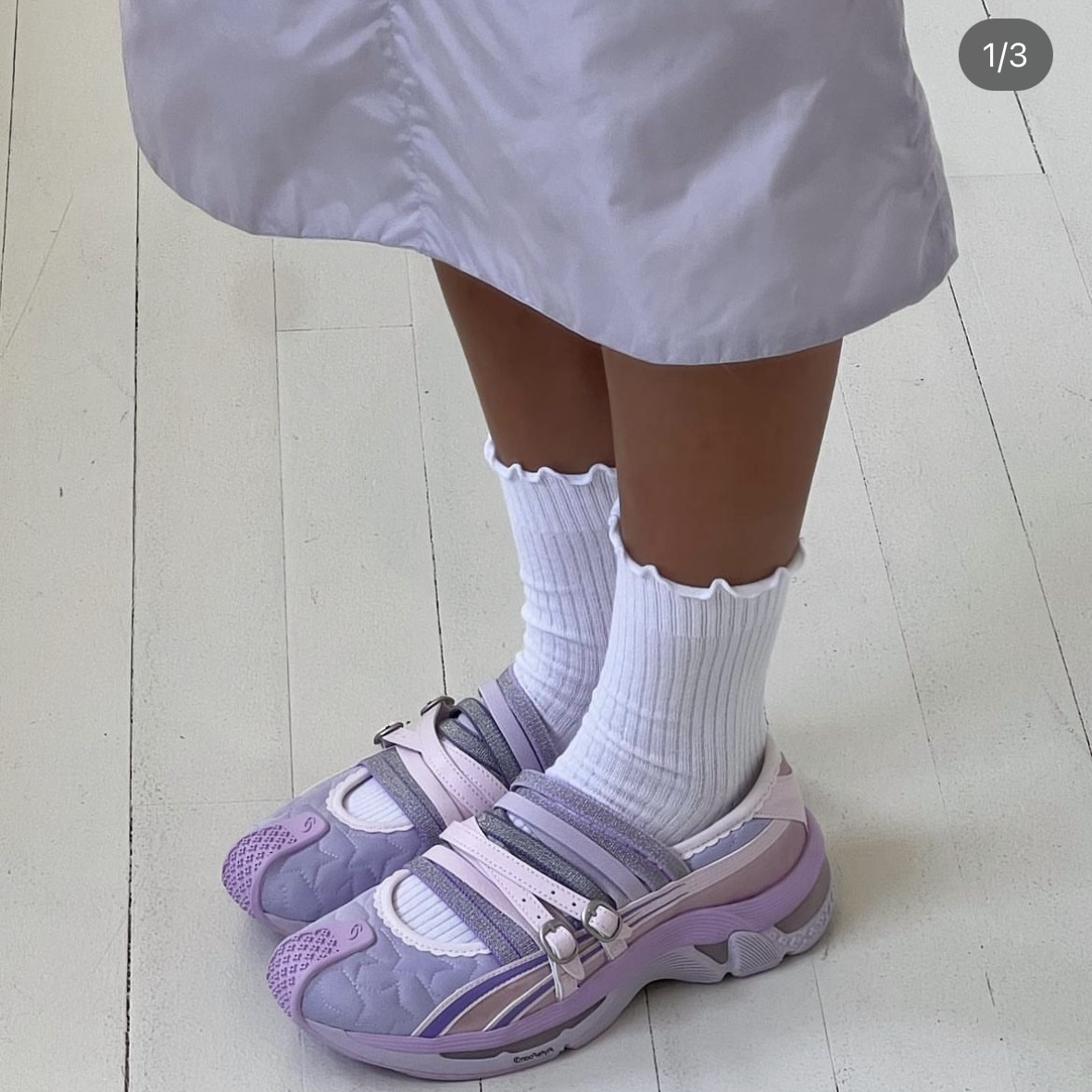 (W) Asics x Kiko Kostadinov x Heaven by Marc Jacobs Gel-Lokros Vapor Cosmos 착용 스타일