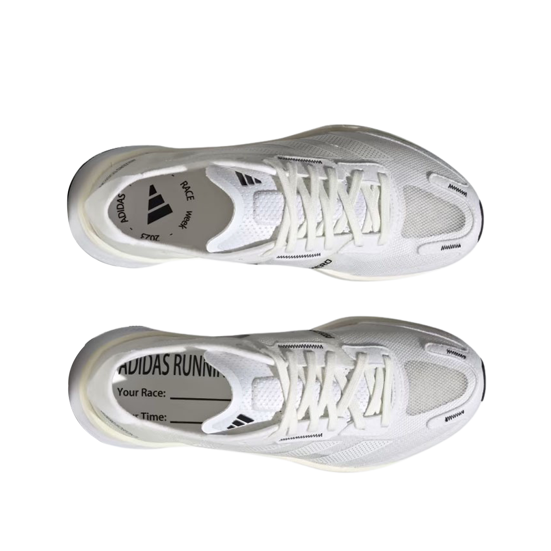 (W) 아디다스 아디제로 보스톤 11 논 다이드 클라우드 화이트((W) Adidas Adizero Boston 11 Non Dyed Cloud White) - 2