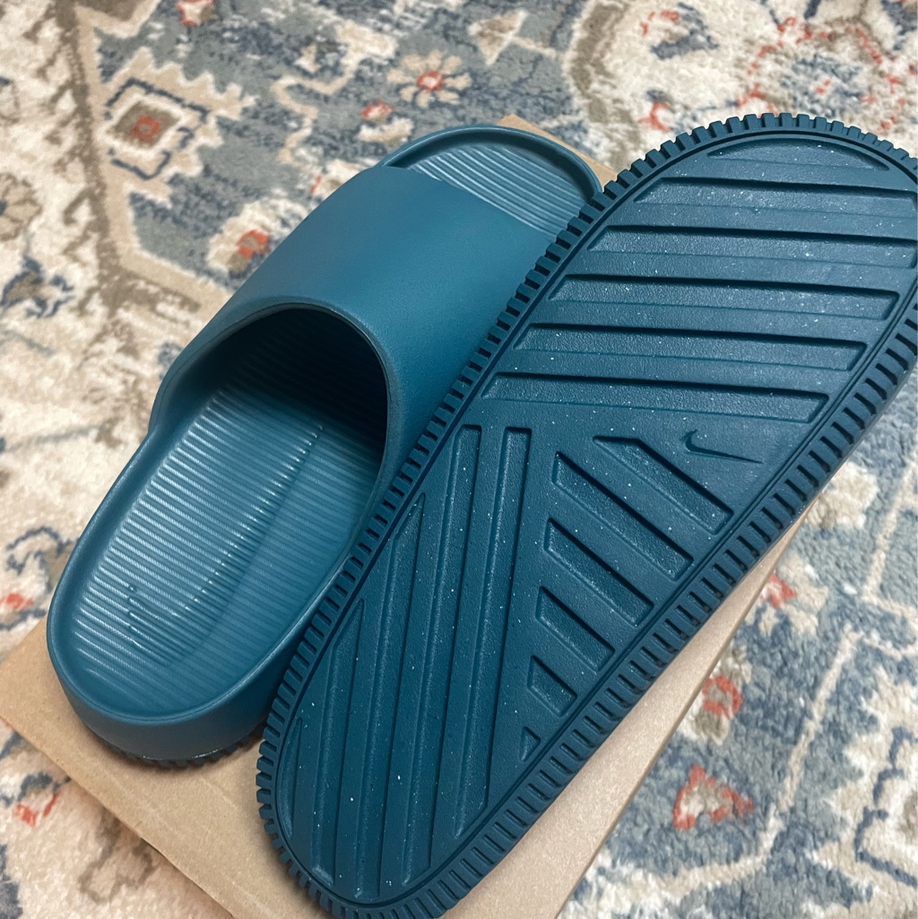 Nike Calm Slide Geode Teal 착용 스타일 - 2