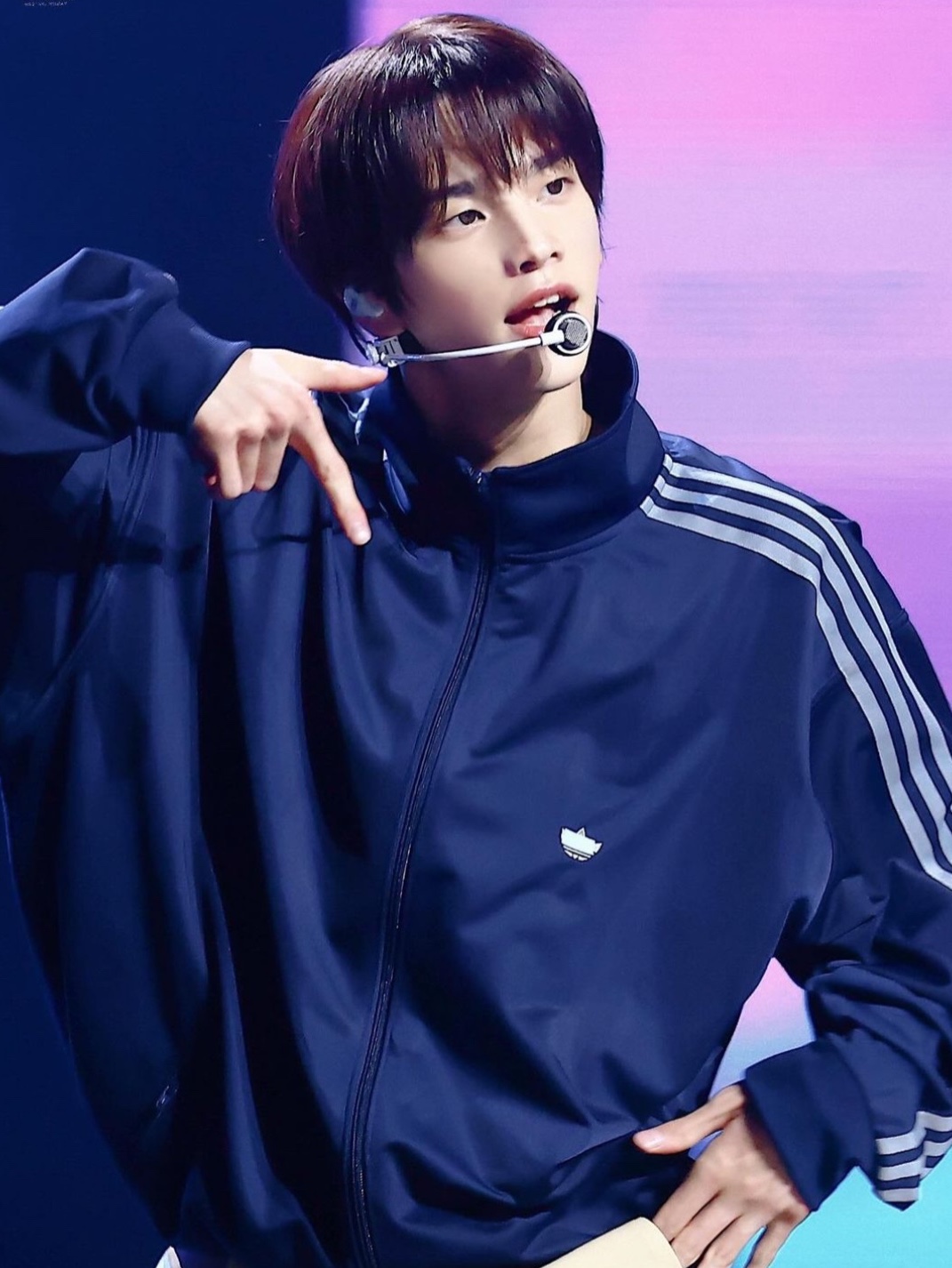 Adidas Originals Beckenbauer Track Jacket Night Indigo - KR Sizing 착용 스타일 - 2