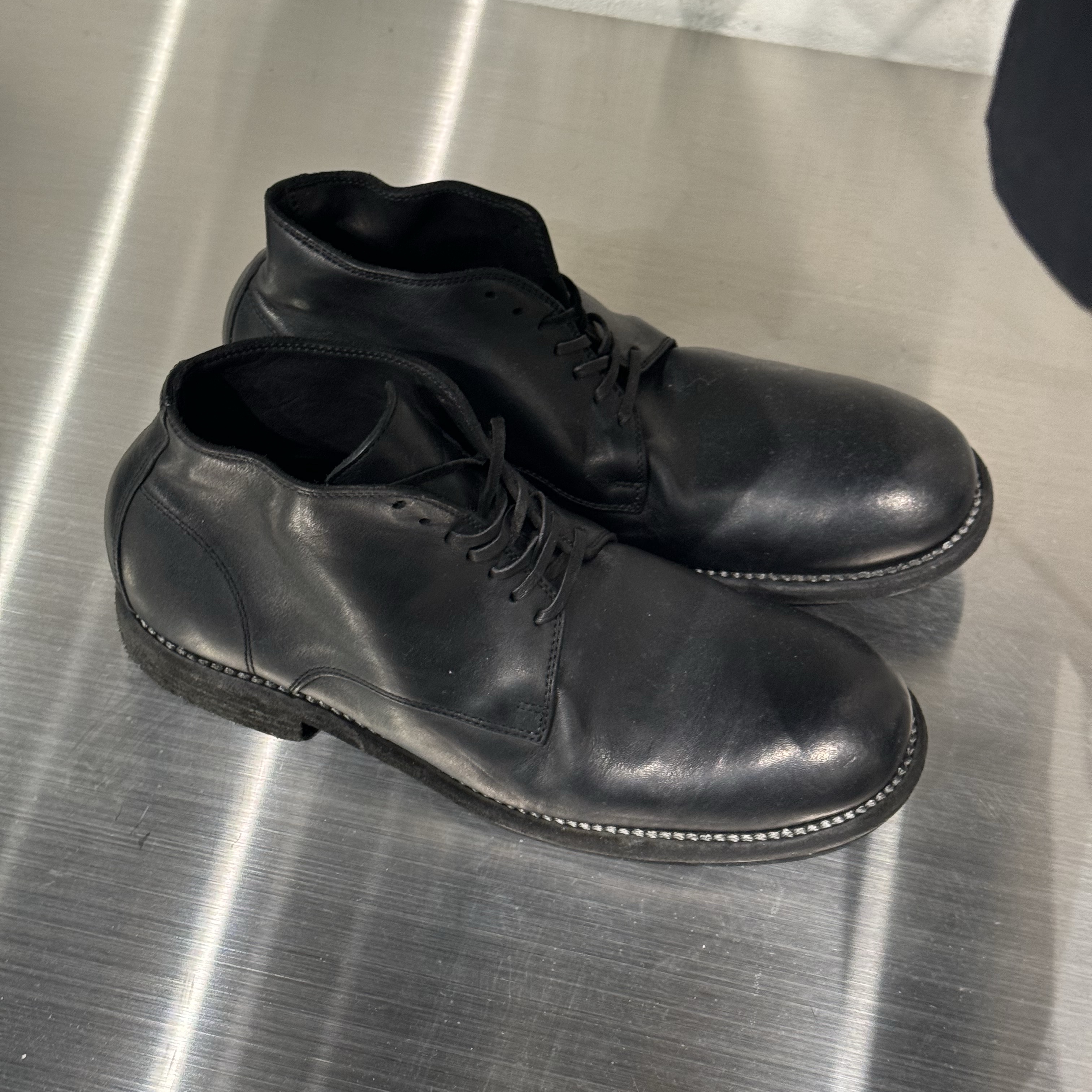 Nike x J.Crew Killshot 2 Sail Midnight Navy, Guidi 992X Horse Full Grain Leather Derby Dark Brown 착용 스타일 - 3