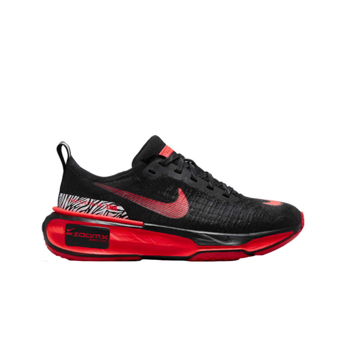 (W) 나이키 줌X 인빈시블 런 플라이니트 3 블랙 브라이트 크림슨((W) Nike ZoomX Invincible Run Flyknit 3 Black Bright Crimson)