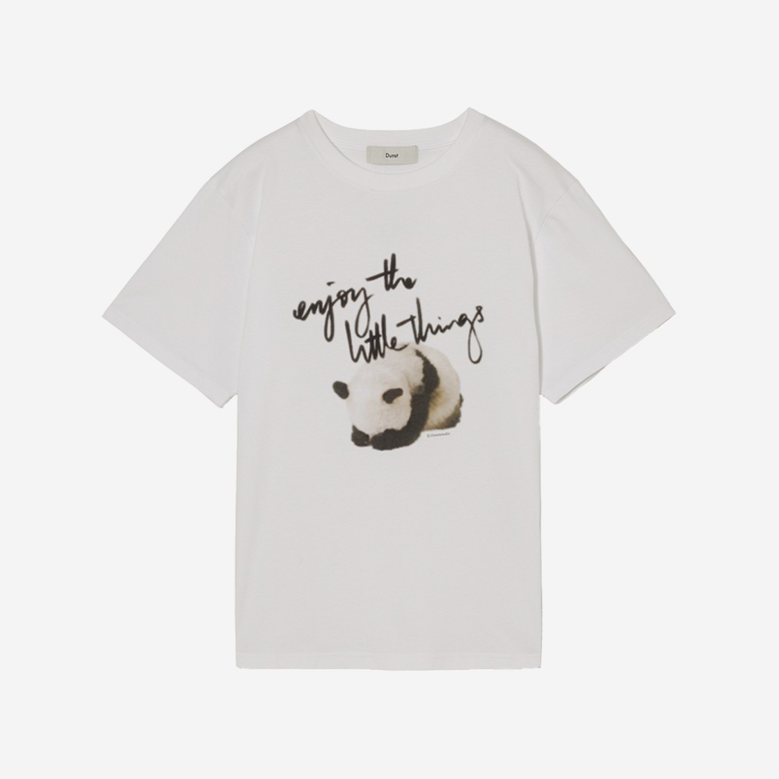 Dunst Unisex Panda T-Shirt Off White 상세 이미지 1