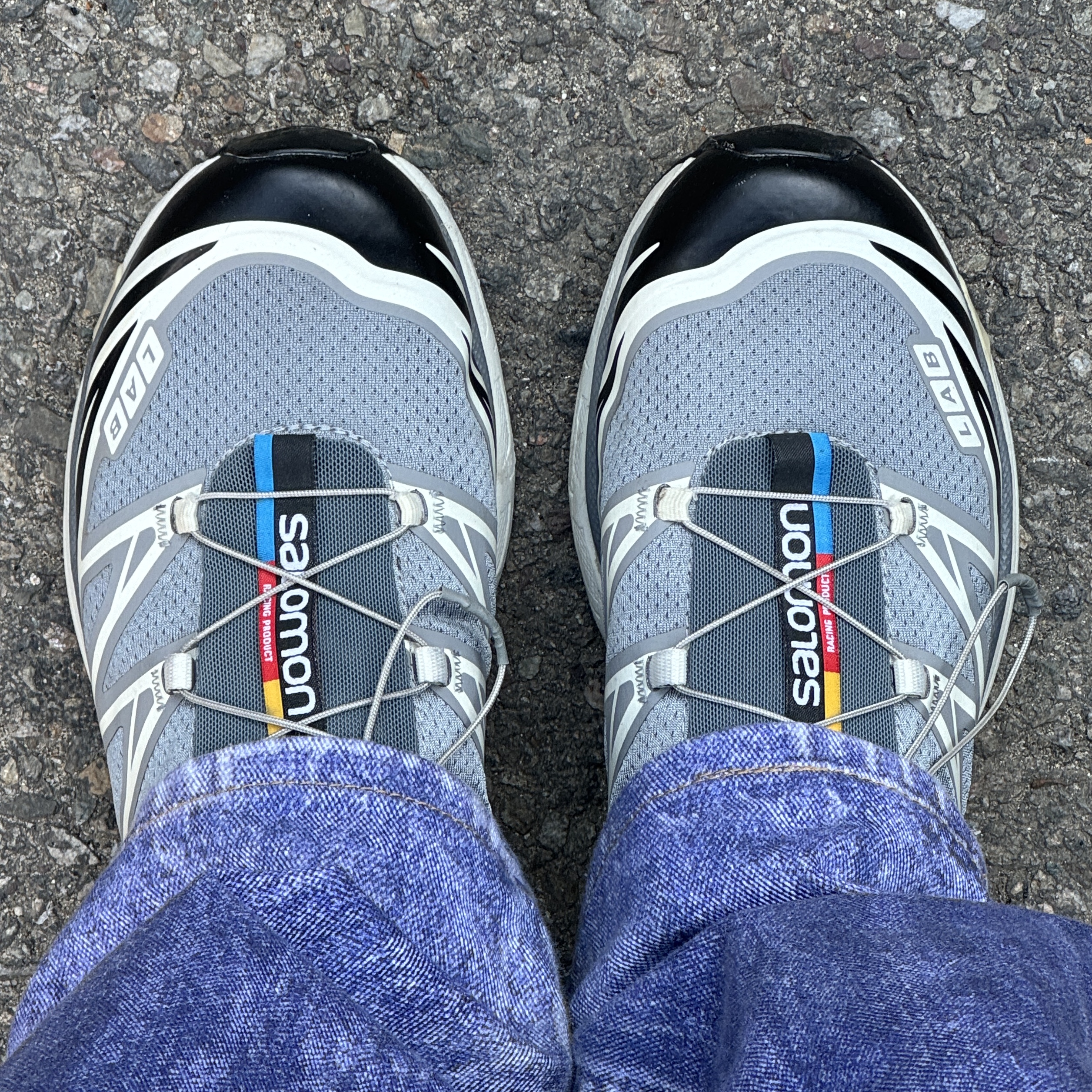 Salomon XT-6 Recut Phantom Vanilla Ice 착용 스타일
